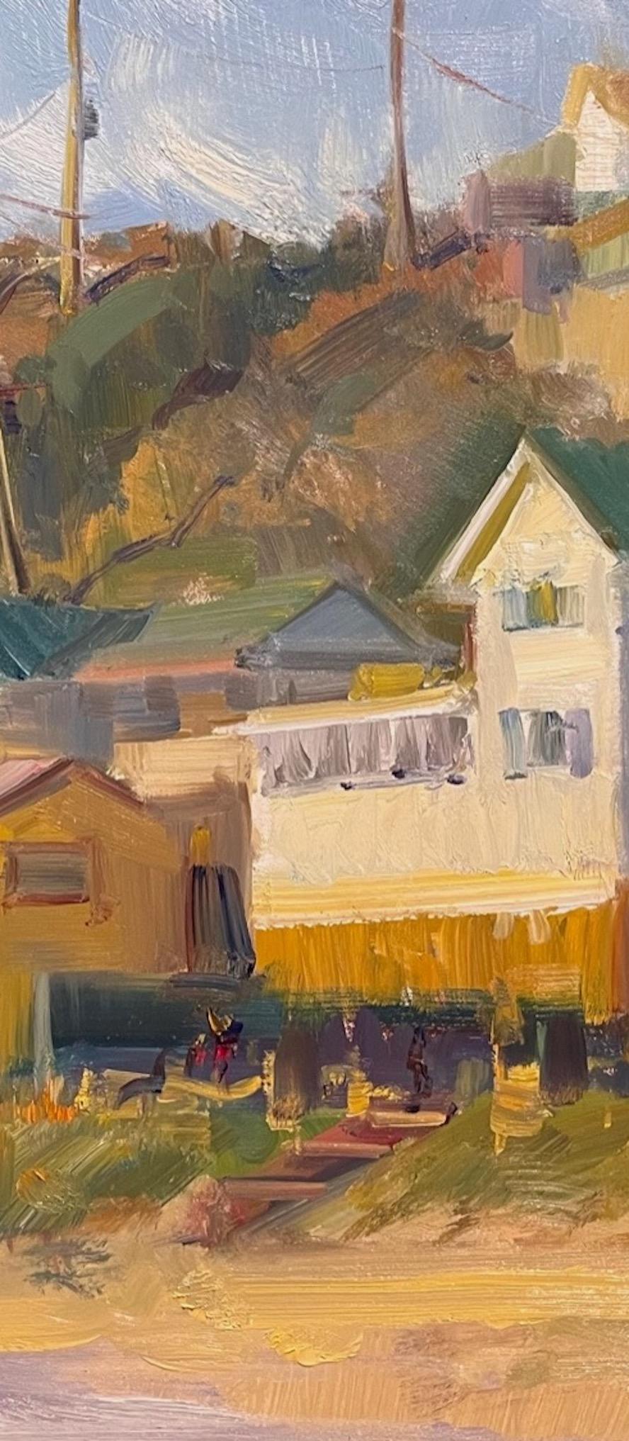 Paisaje marino californiano impresionista moderno 