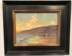 Modern Impressionist California Seascape "Crystal Cove Sunset "