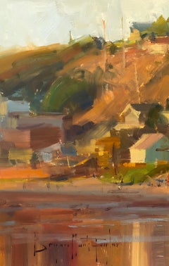 Modern Impressionist California Seascape "Crystal Cove Sunset"