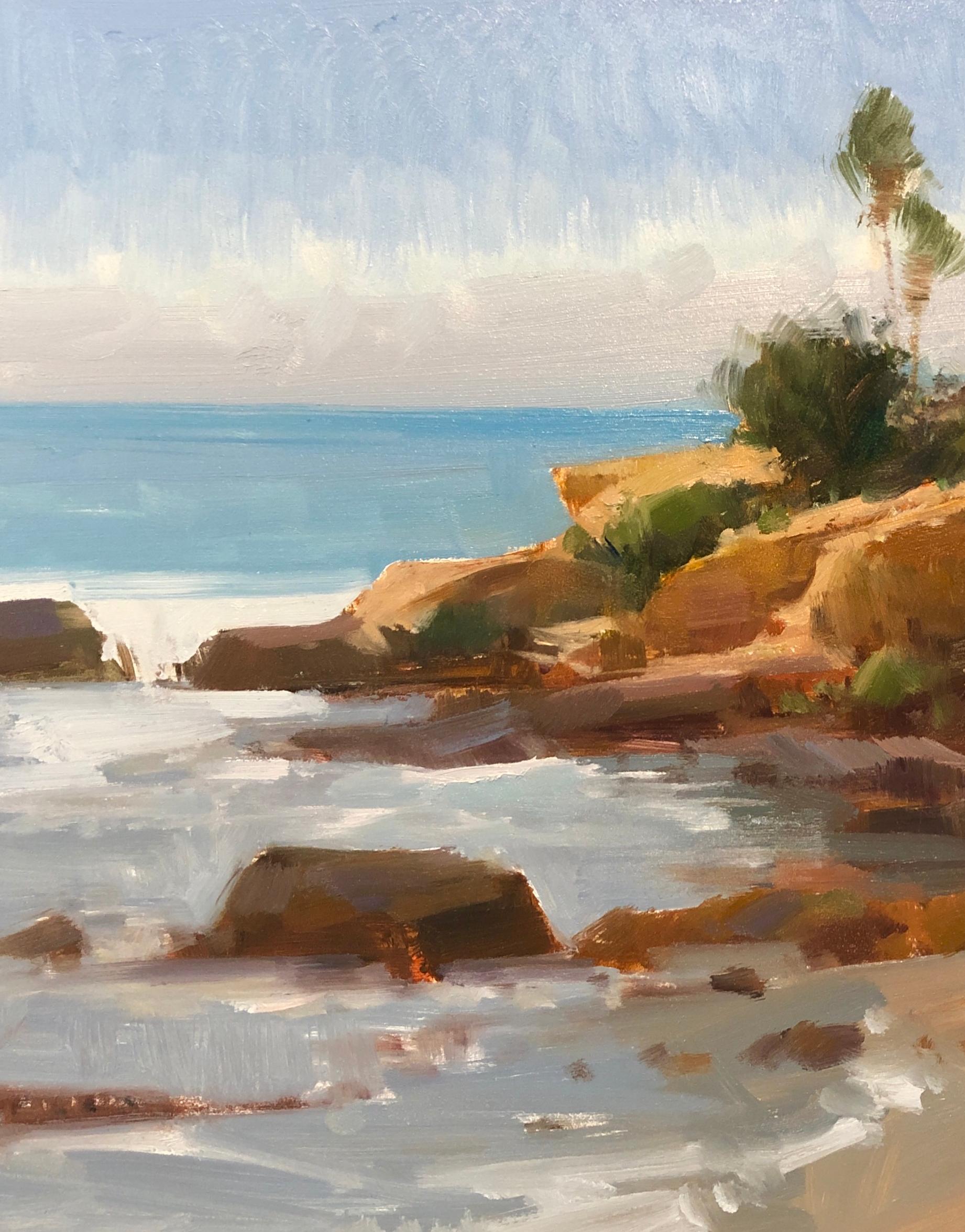 Paesaggio marino californiano impressionista moderno 