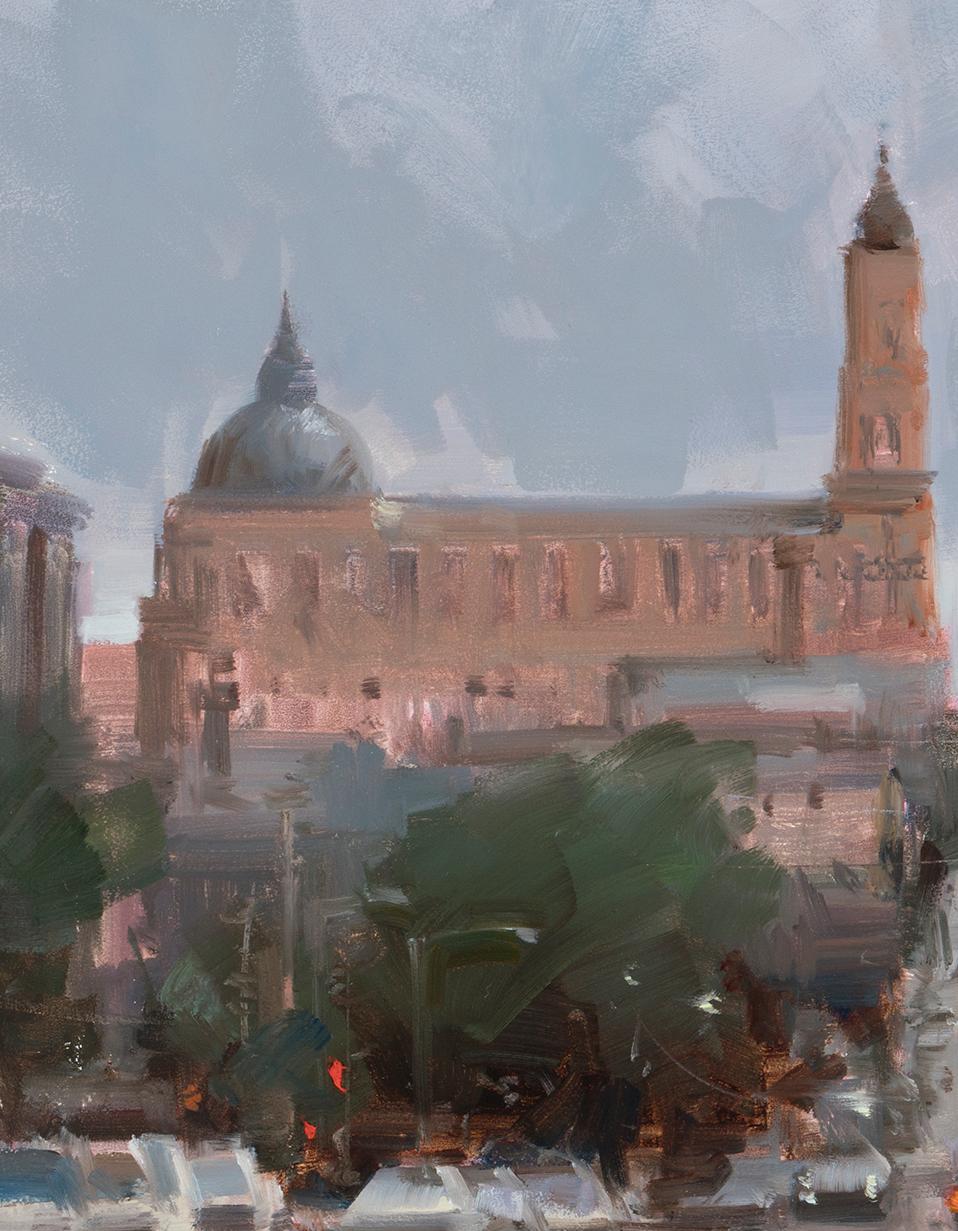 Modern Impressionist Cityscape 