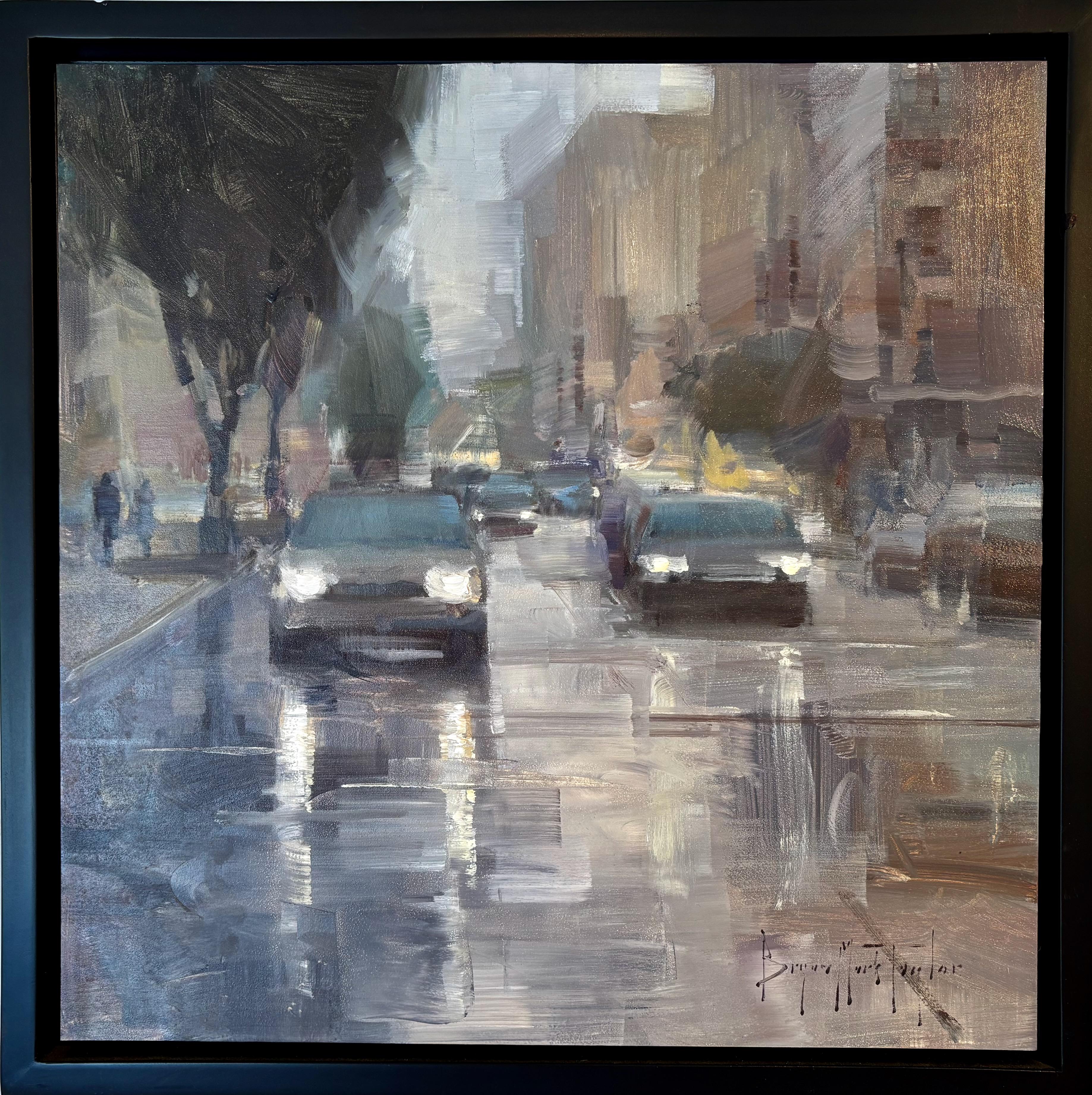 Paesaggio urbano impressionista moderno 