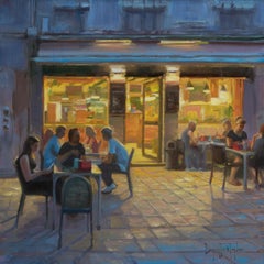 "Night Café" Oil Painting