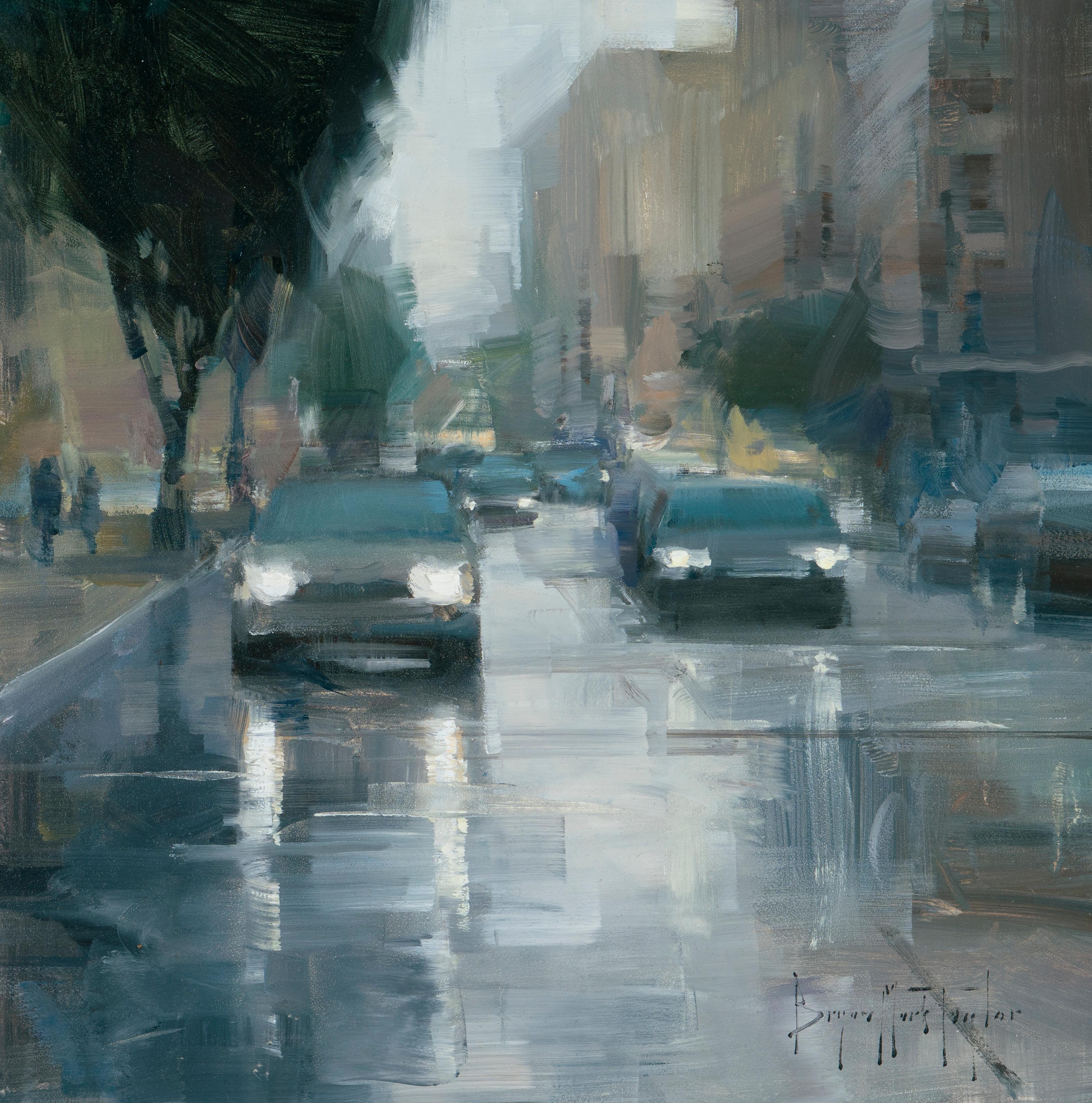 "San Francisco Rain" Oil Painting