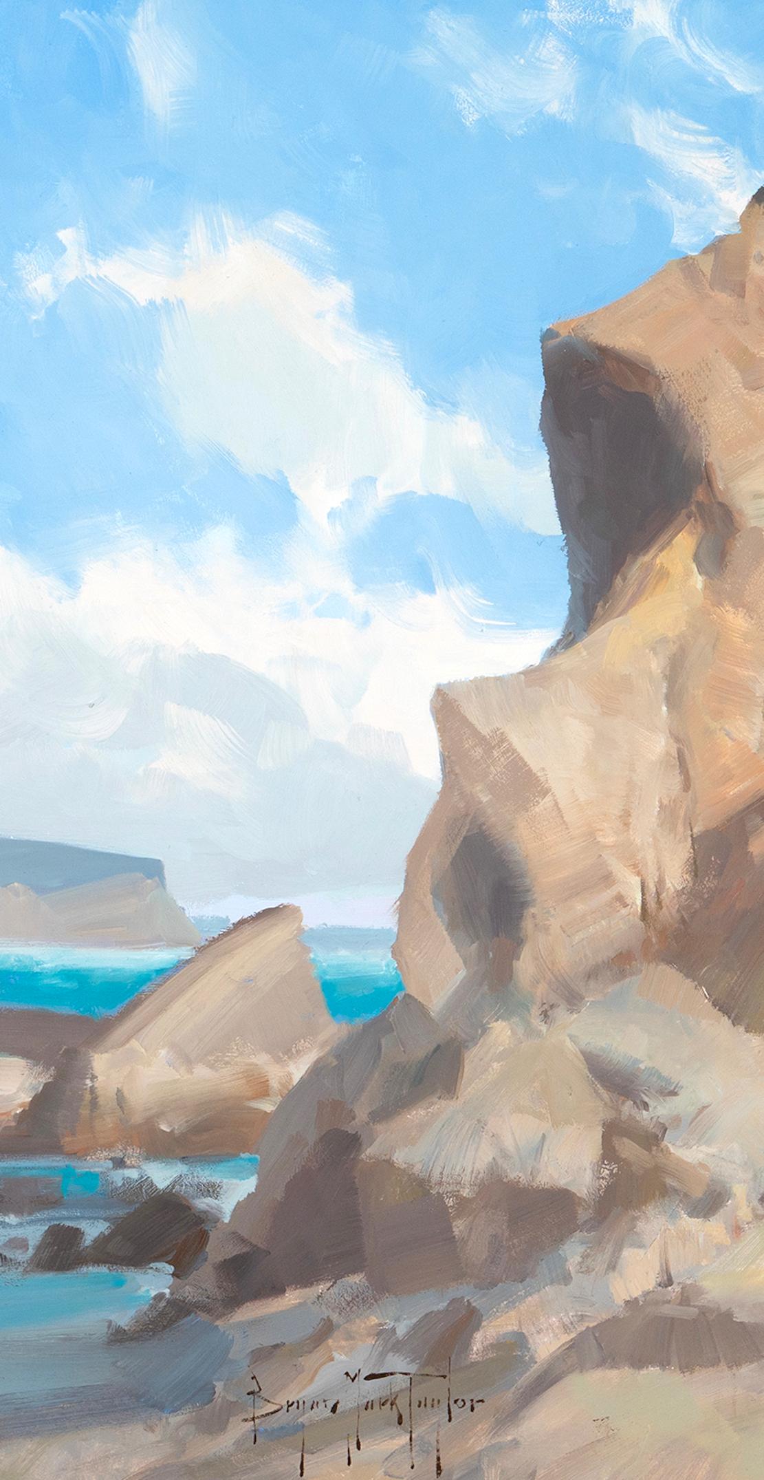 « Under The Sun » - Paysage marin californien impressionniste moderne   - Painting de Bryan Mark Taylor