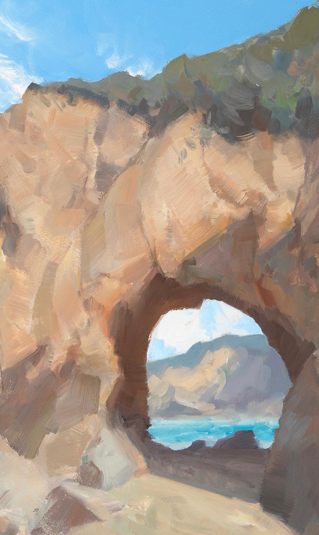 « Under The Sun » - Paysage marin californien impressionniste moderne   - Impressionnisme Painting par Bryan Mark Taylor
