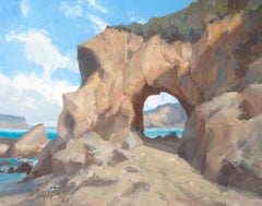 "Under The Sun " Modern Impressionist California Seascape  