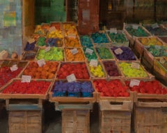 "Venetian Market" Oil Painting