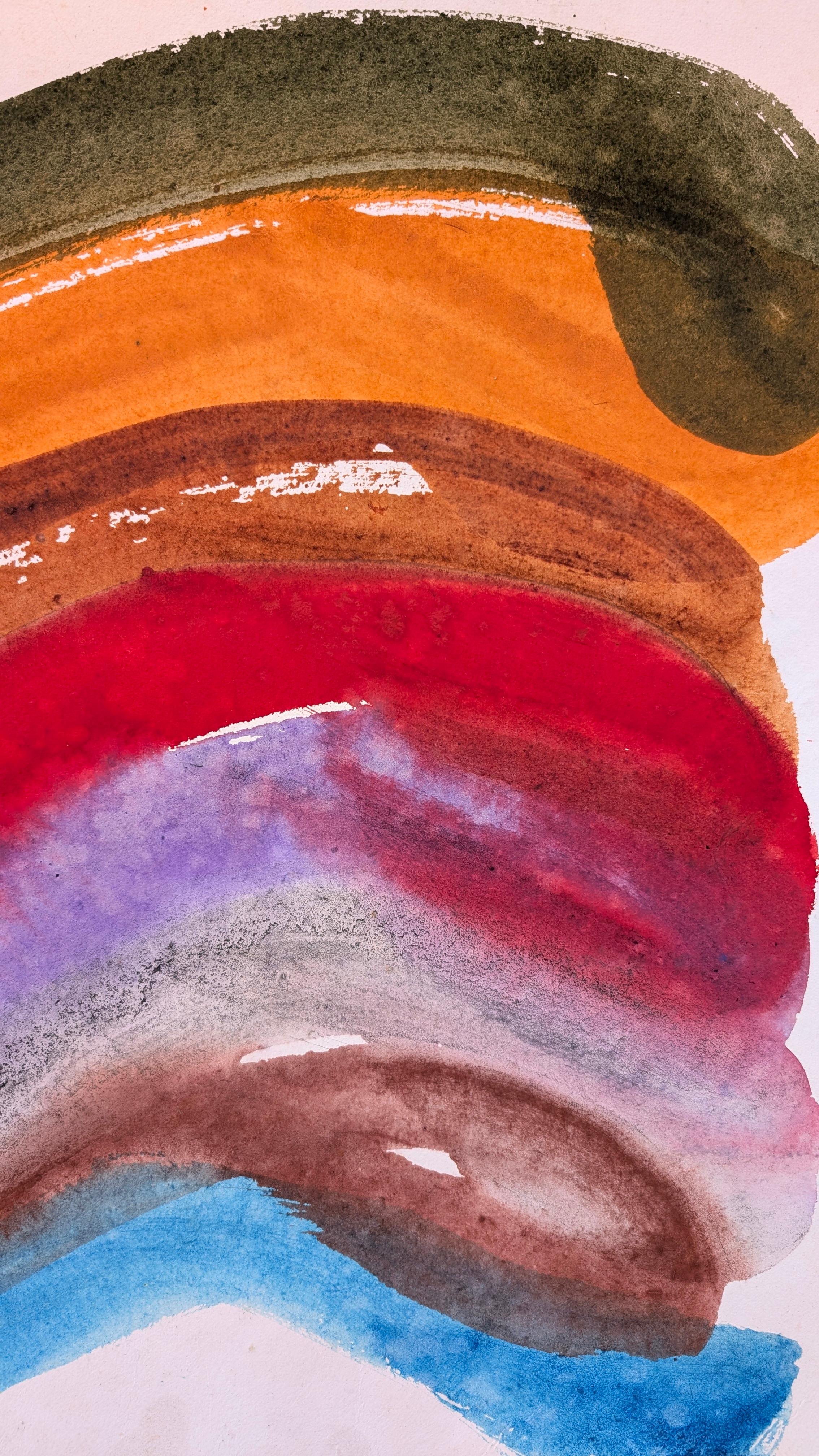 Permutazioni del tratto osseo - Abstract Painting Beige di Bryan Mulvihill 