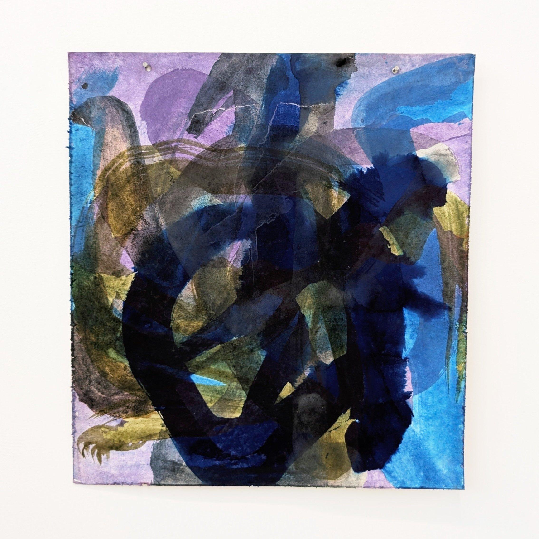 Bryan Mulvihill  Abstract Painting - Chung Center Middle Way, Aruna Ghar Studio, New Dehli