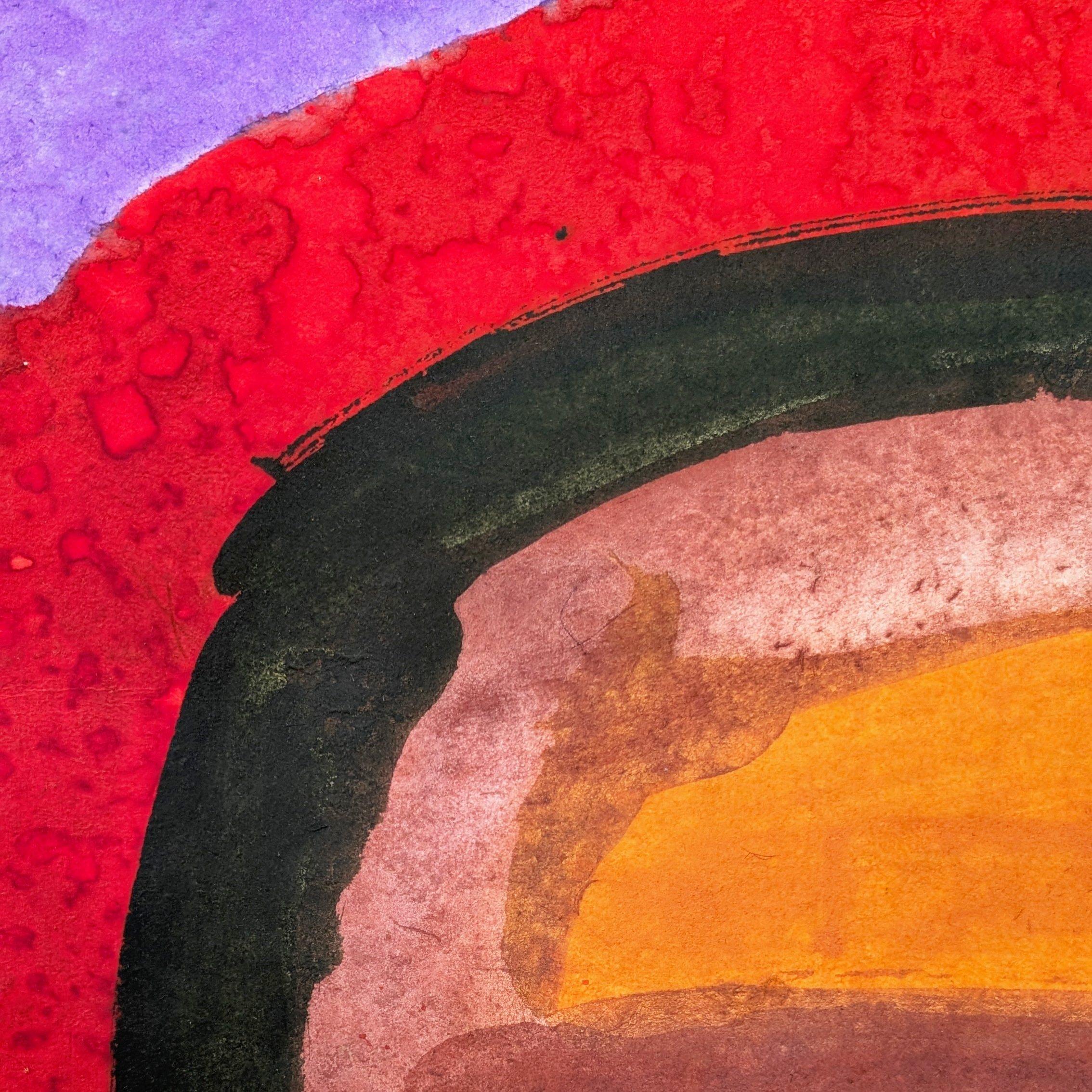 Permutations d'Ovio en hommage à Chogyam Trungpa Tulku IX, Séminaire d'art Dharma - Painting de Bryan Mulvihill 
