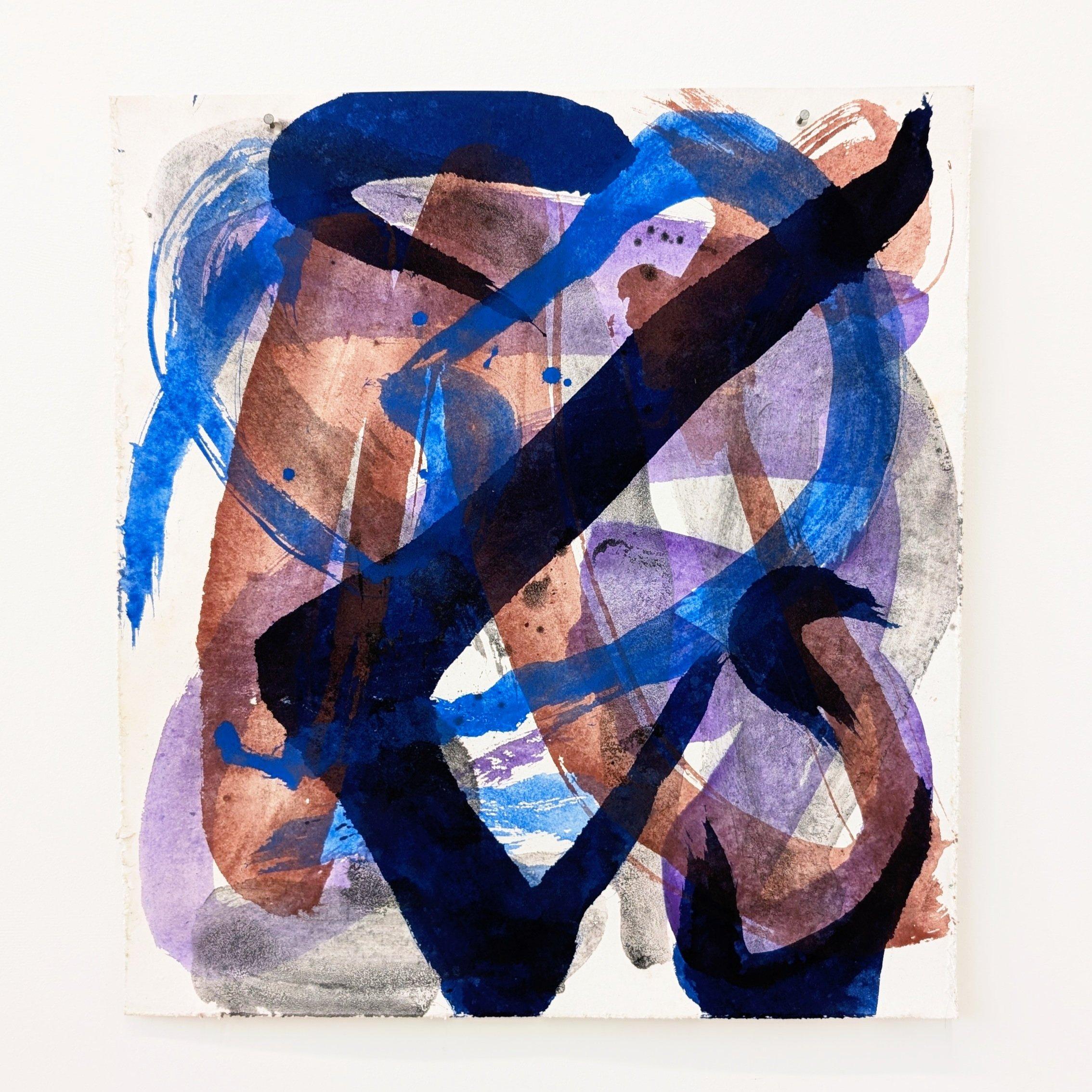 Bryan Mulvihill  Abstract Painting – Shin Heart Mind, Hommage an Wang Wi Zhi, Aruna Ghar Studio, New Dehli