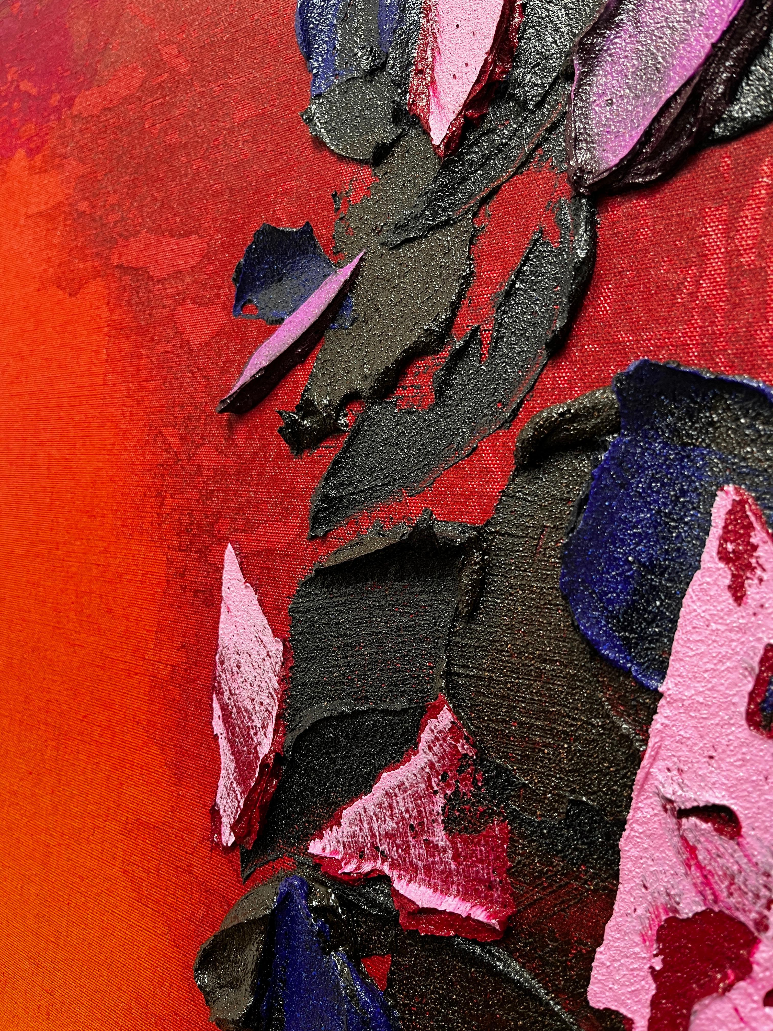 Dogwood - Rose Abstract Painting par Bryan Ricci