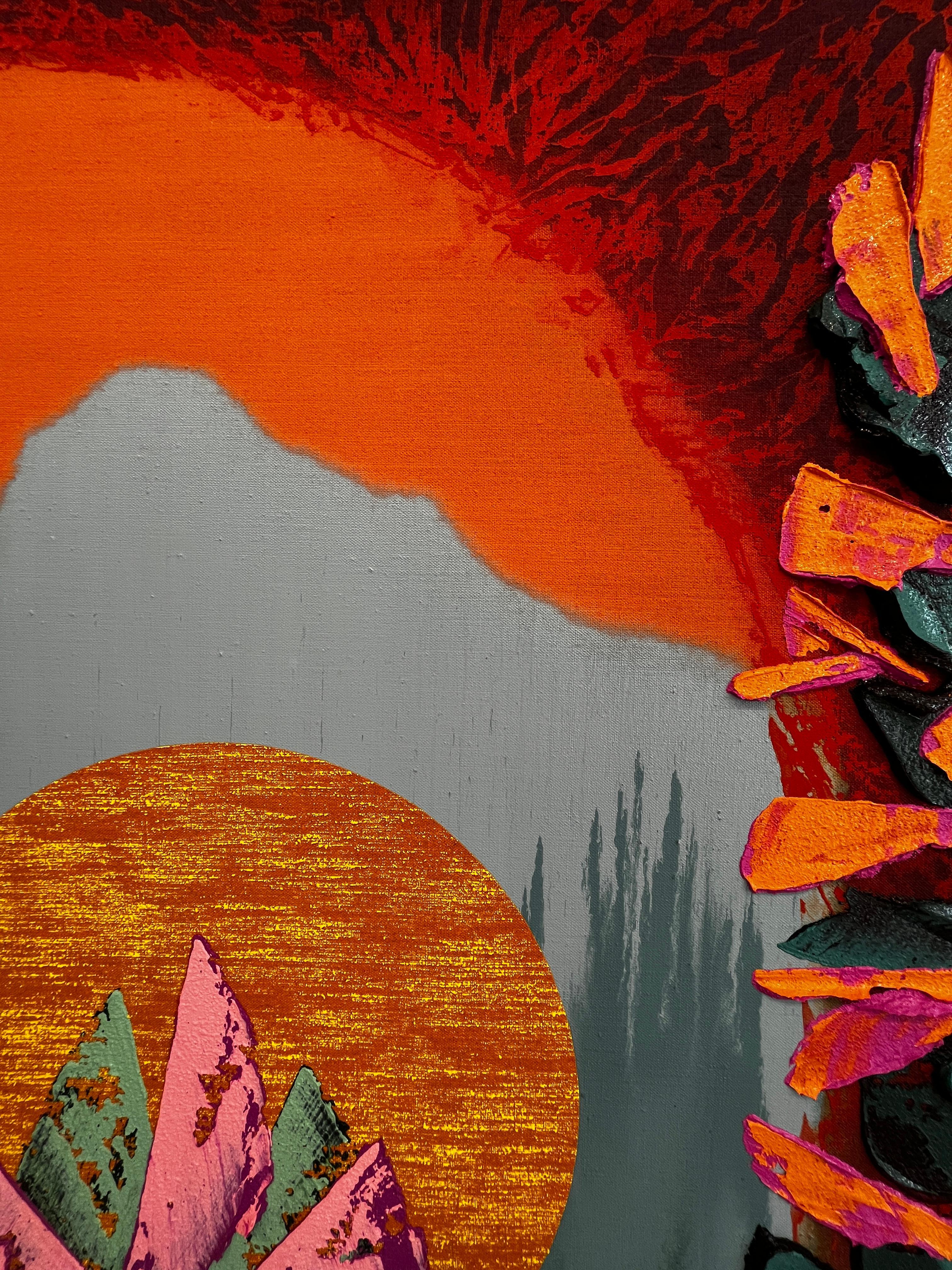 Neo Flora II - Abstract Expressionist Painting by Bryan Ricci