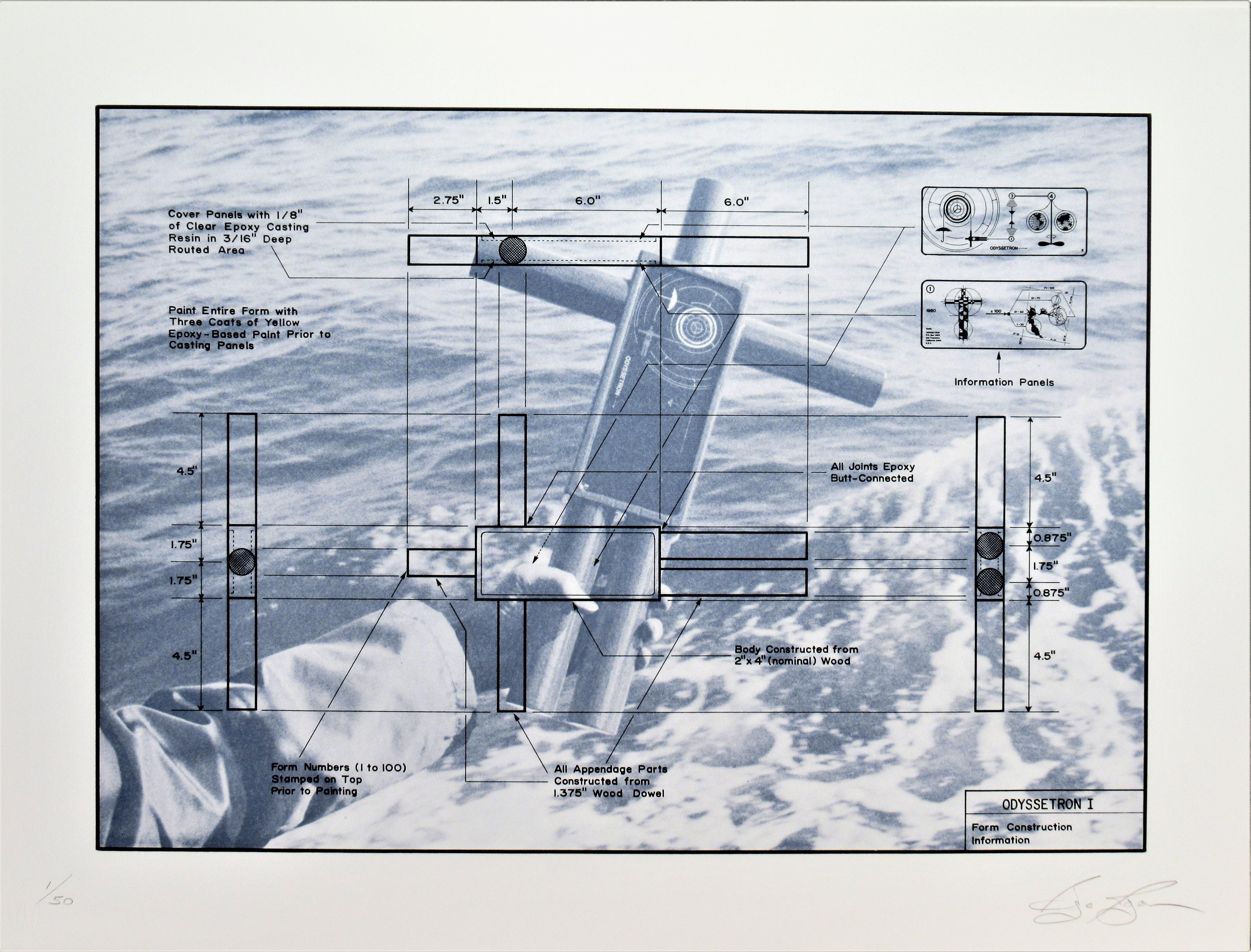 Odyssetron I (The complete suite of 5 lithographs) - Pop Art Print by Bryan Rogers