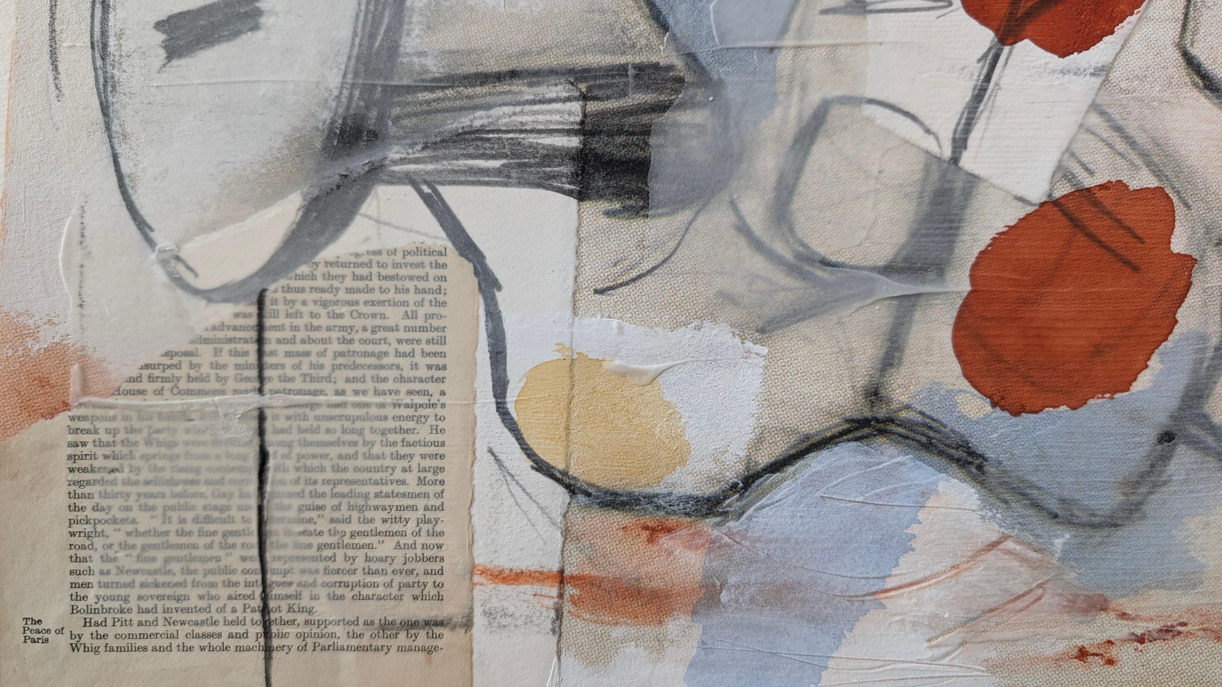BETWEEN A ROCK - Abstract Expressionist Mixed Media Art by Bryan Ryley