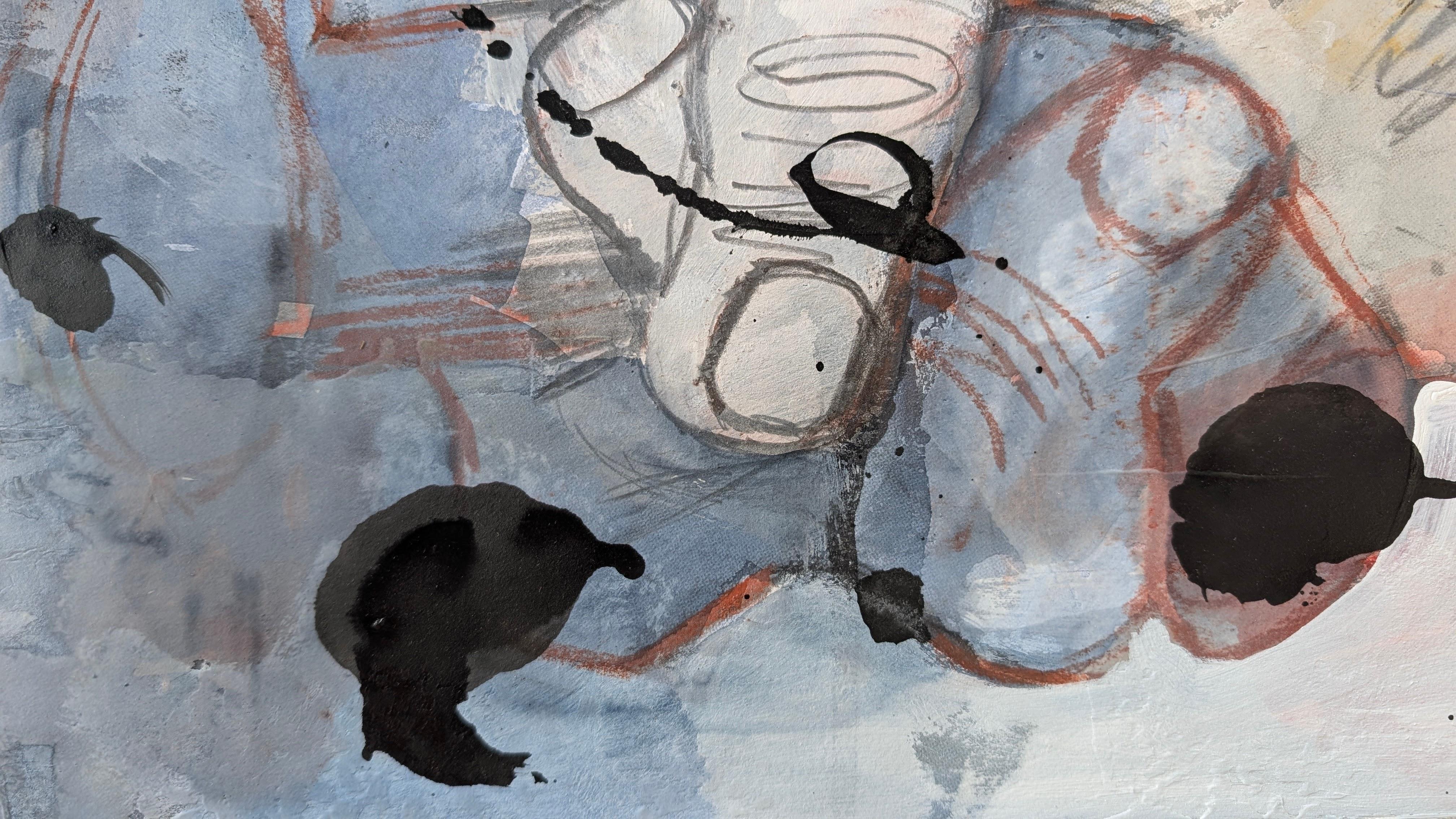 This powerful work on paper is a singular piece from the 