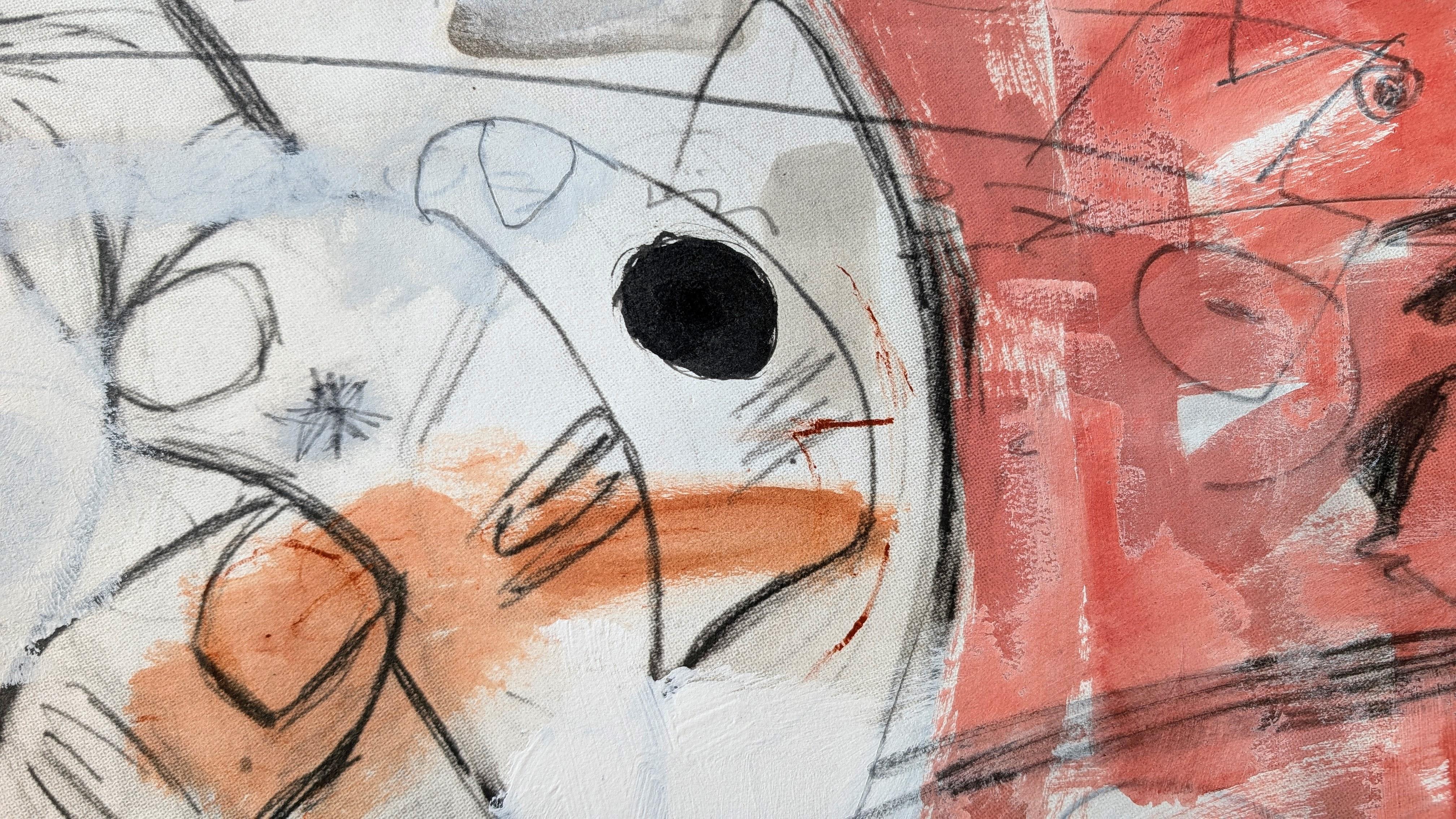 This powerful work on paper is a singular piece from the 