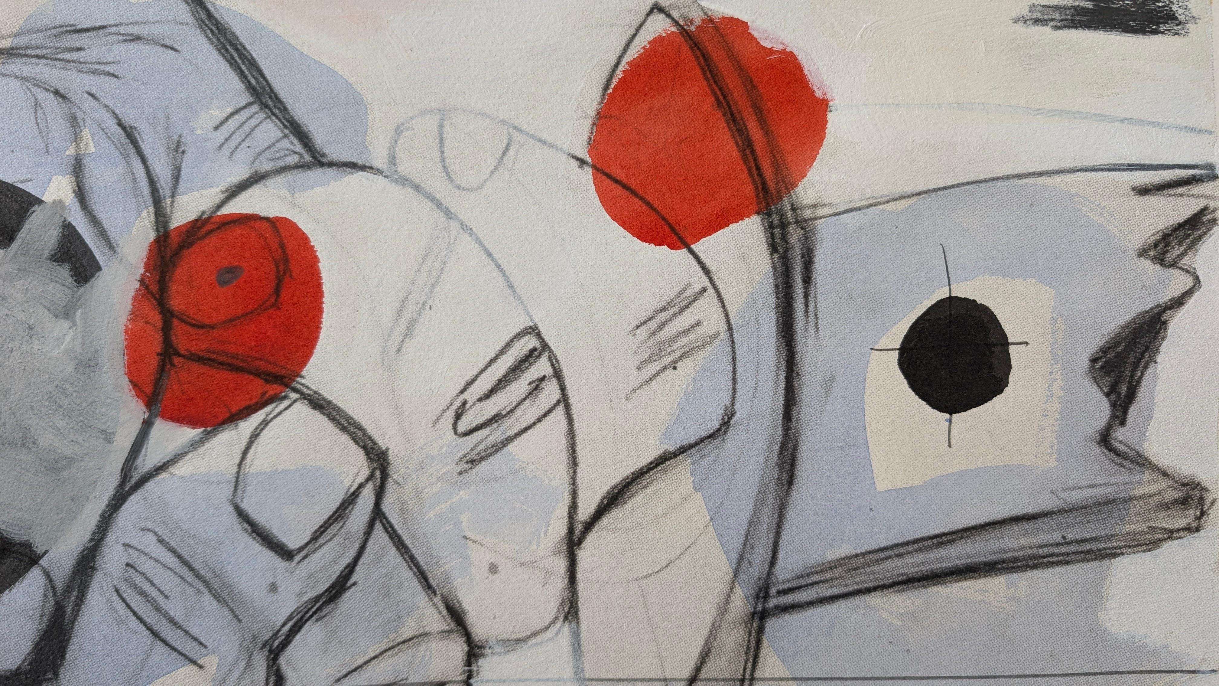 This powerful work on paper is a singular piece from the 