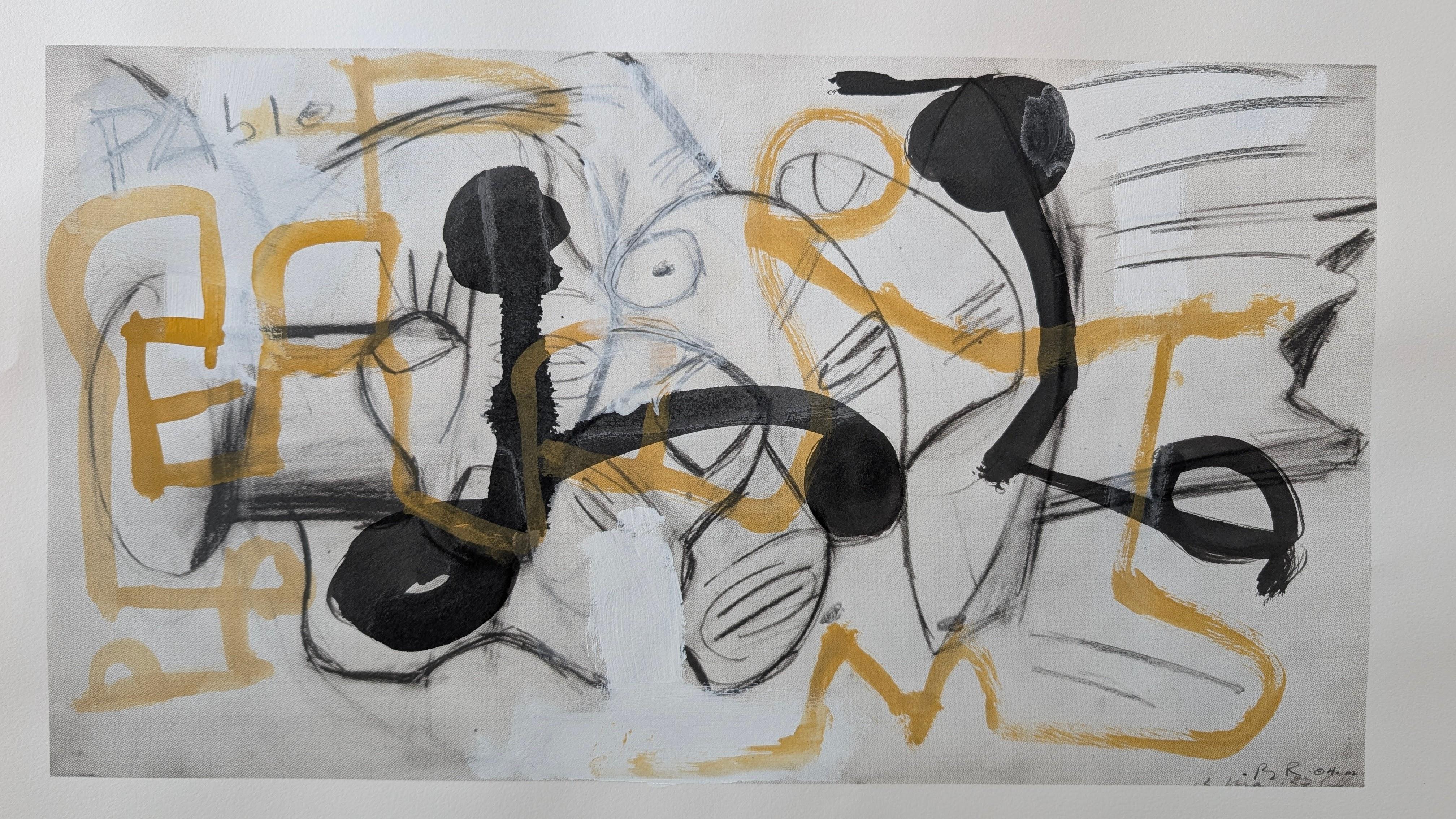 PABLO AND ME - Abstract Mixed Media Art by Bryan Ryley
