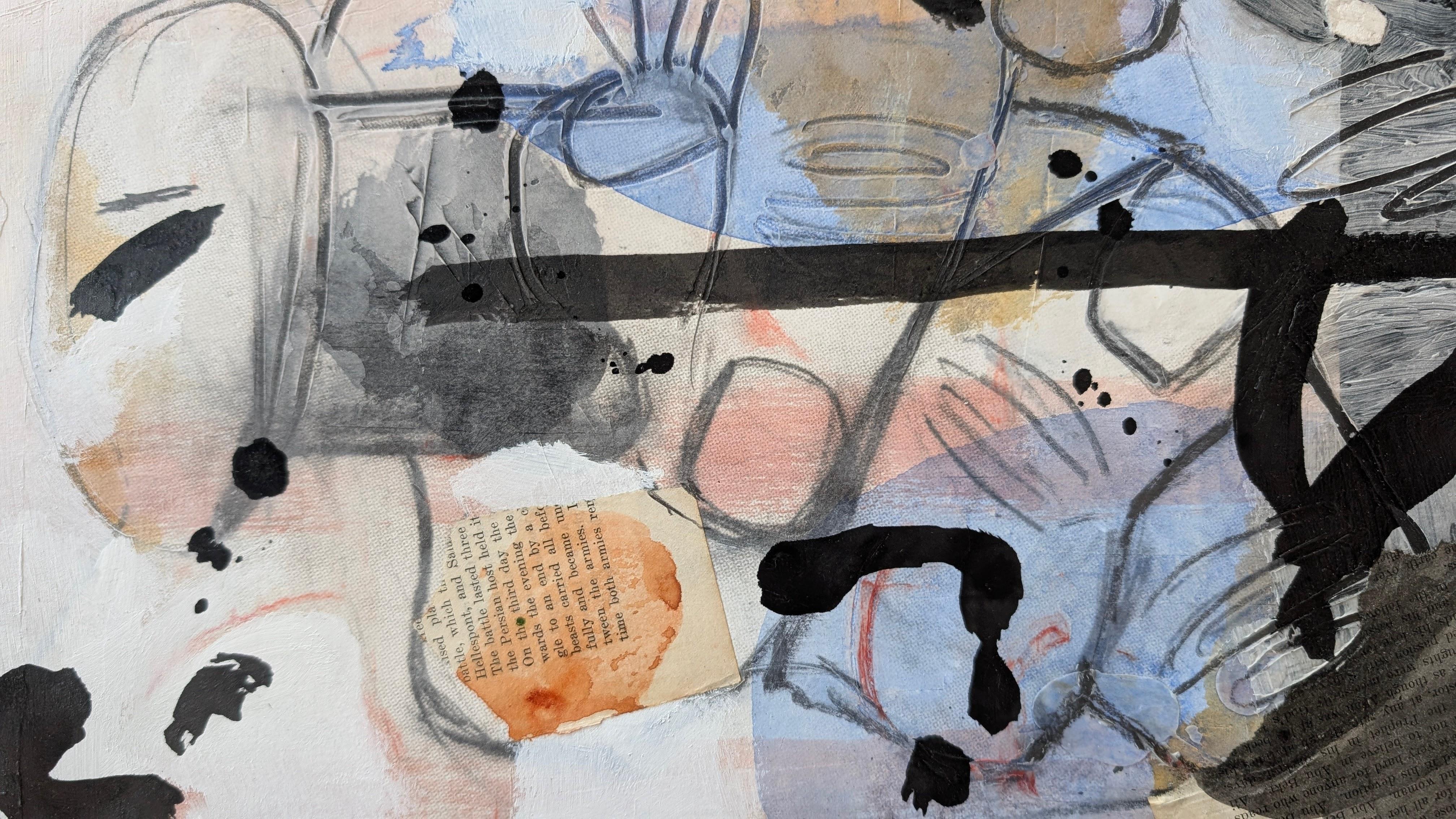 WALKING THROUGH IT - Abstract Expressionist Mixed Media Art by Bryan Ryley