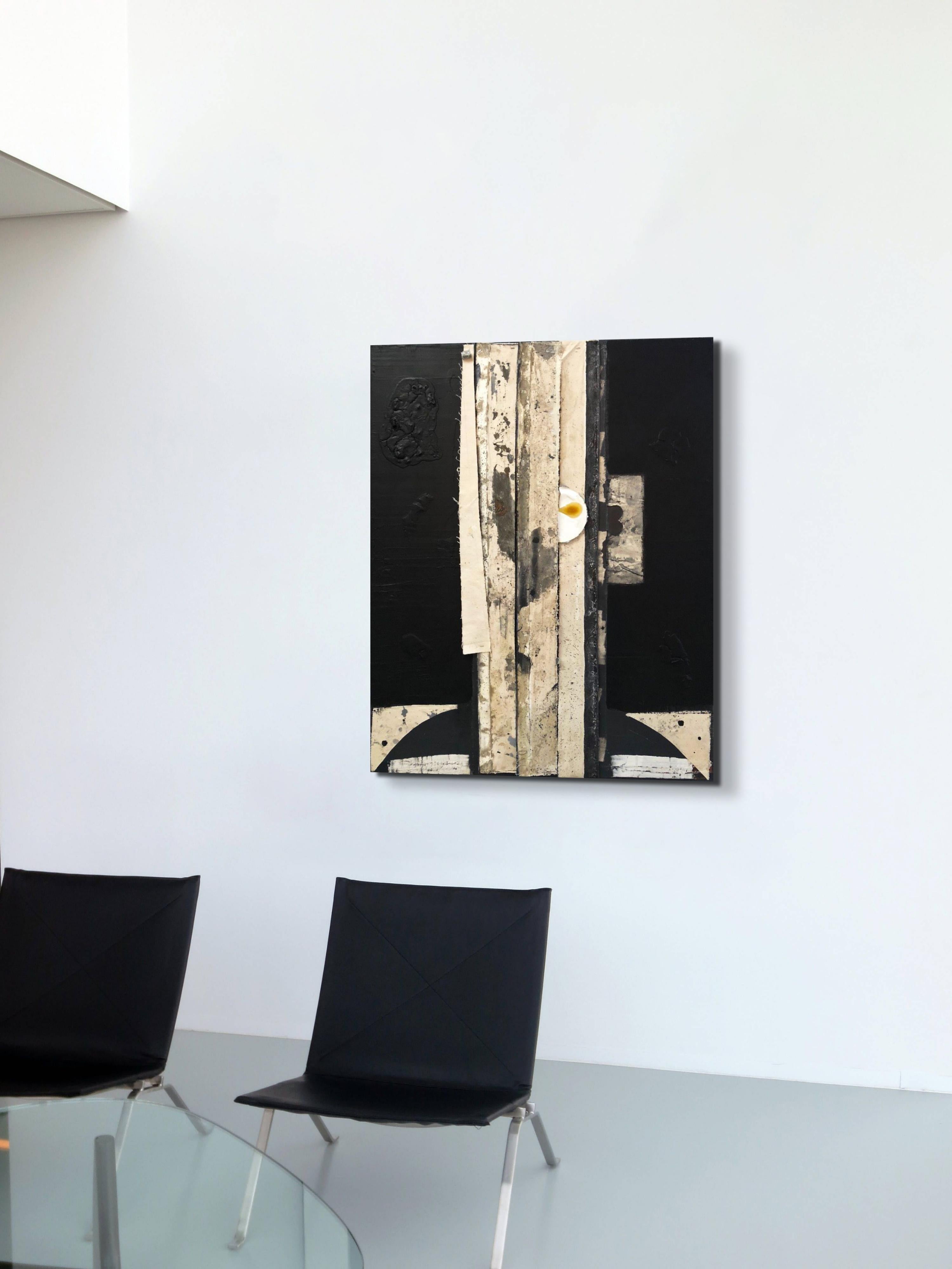 SESIÓN INFORMATIVA MATINAL - Abstract Painting Negro de Bryan Ryley