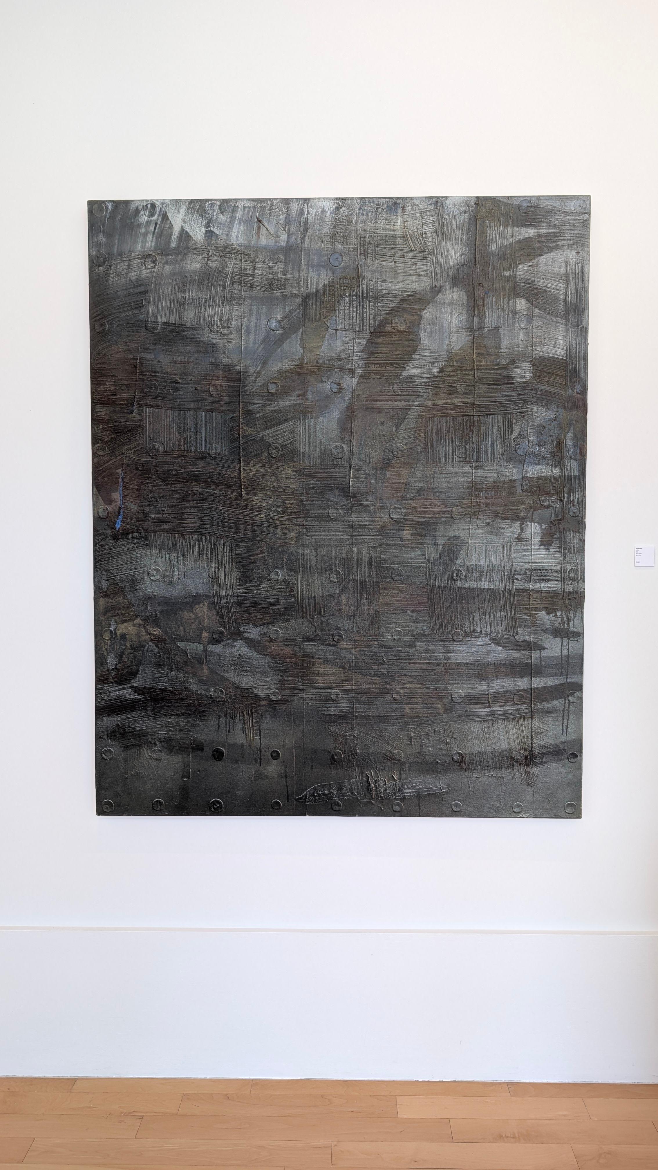 POND - Gray Abstract Painting by Bryan Ryley