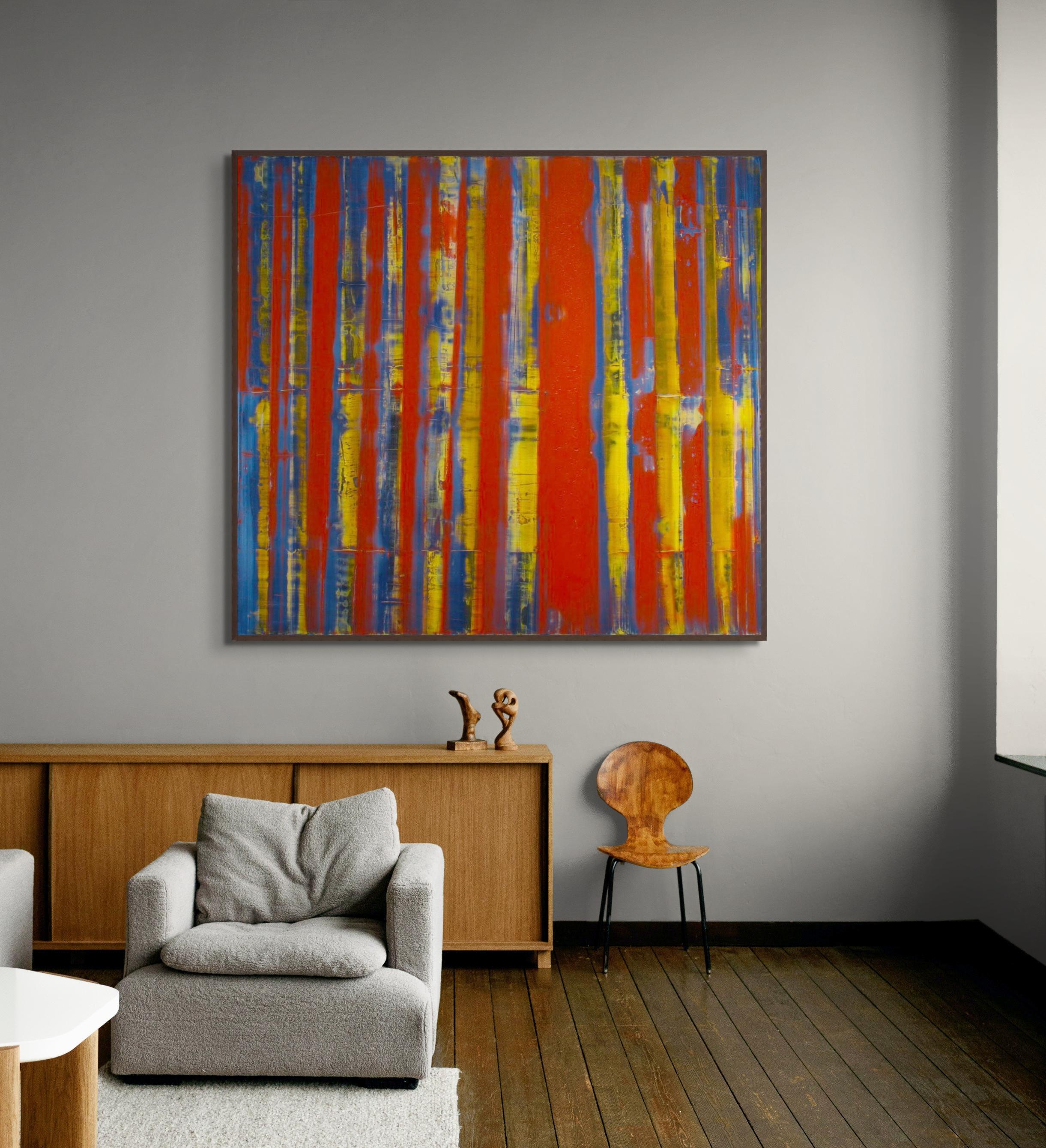 RED SPLIT - Painting Abstracto de Bryan Ryley