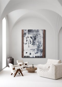 Quadro astratto Workerman, Acrilico su tela, anni 2010, senza cornice, 72x60