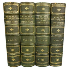 Bryant's Popular History of the United States In 4 Leather Bound  Volumes