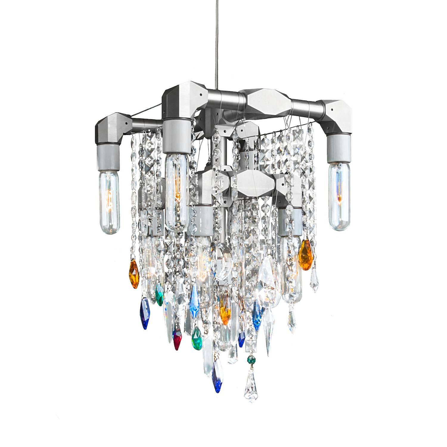 Bryce Collection Nine-Bulb Compact Pendant For Sale