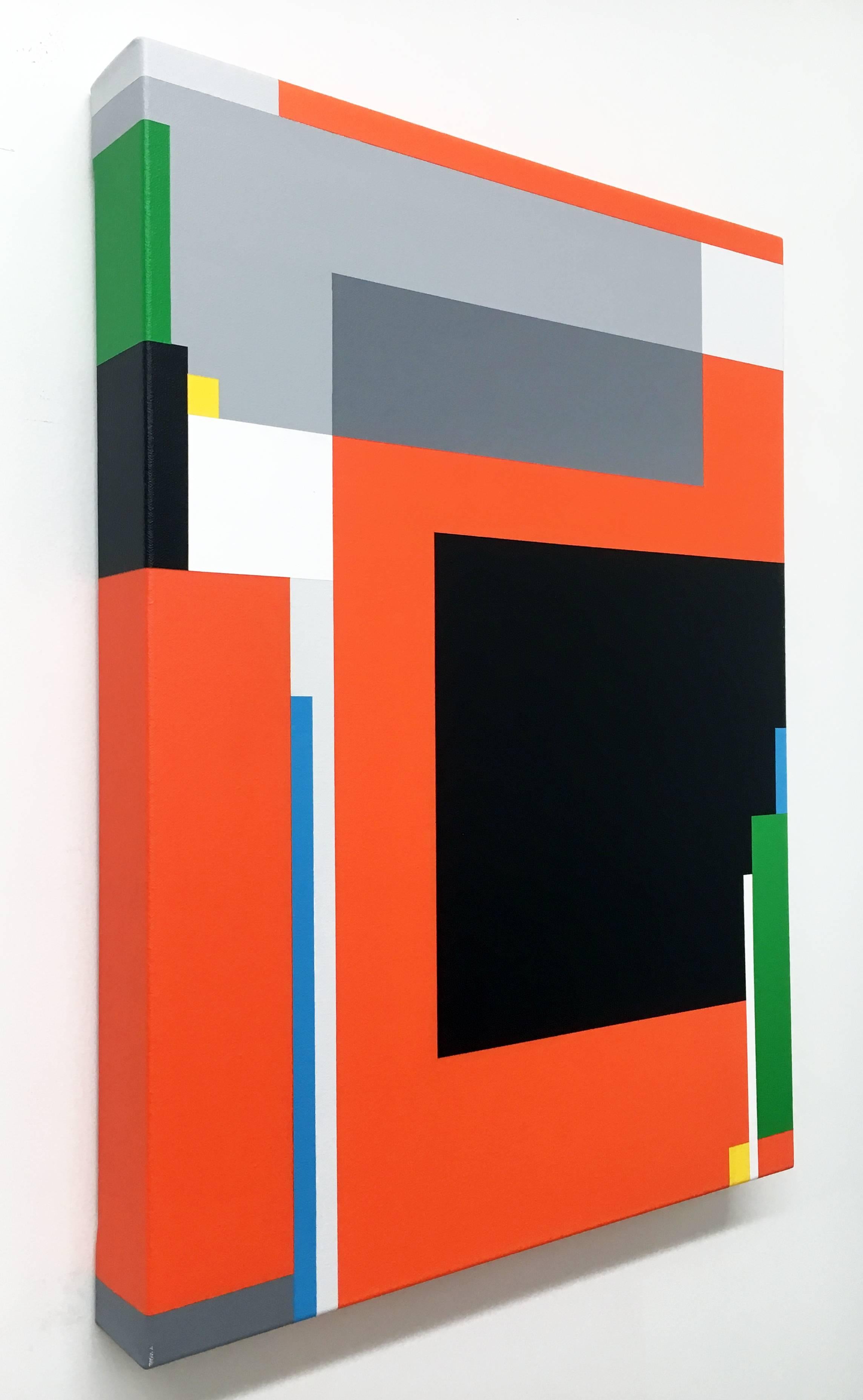Bryce Hudson Abstract Painting - "Untitled Composition 38", Geometric, Abstract, Acrylic Paint, Canvas, Minimal