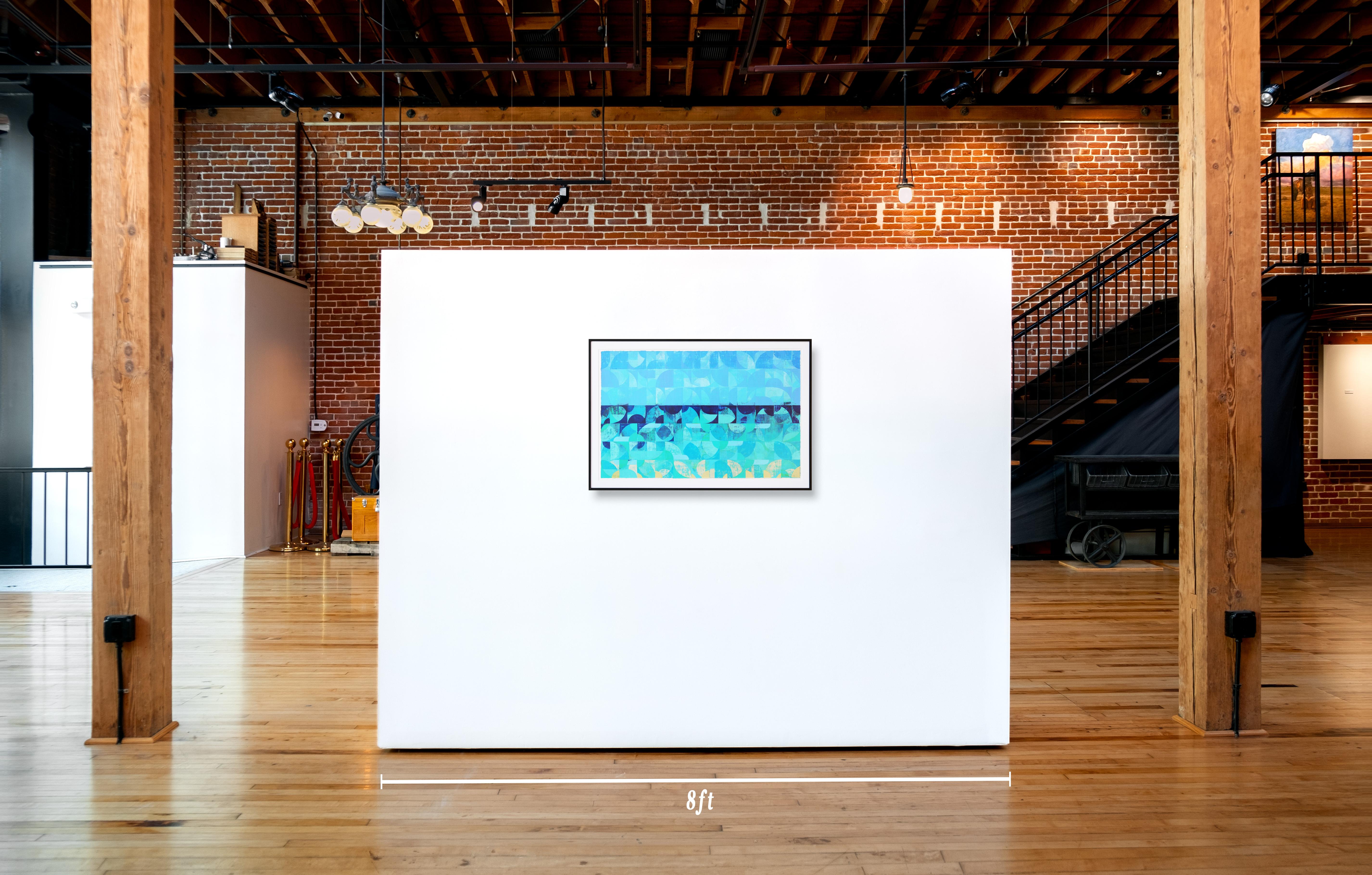 Meereslandschaft, „karibisch“ (Blau), Abstract Painting, von Bryce Nihill