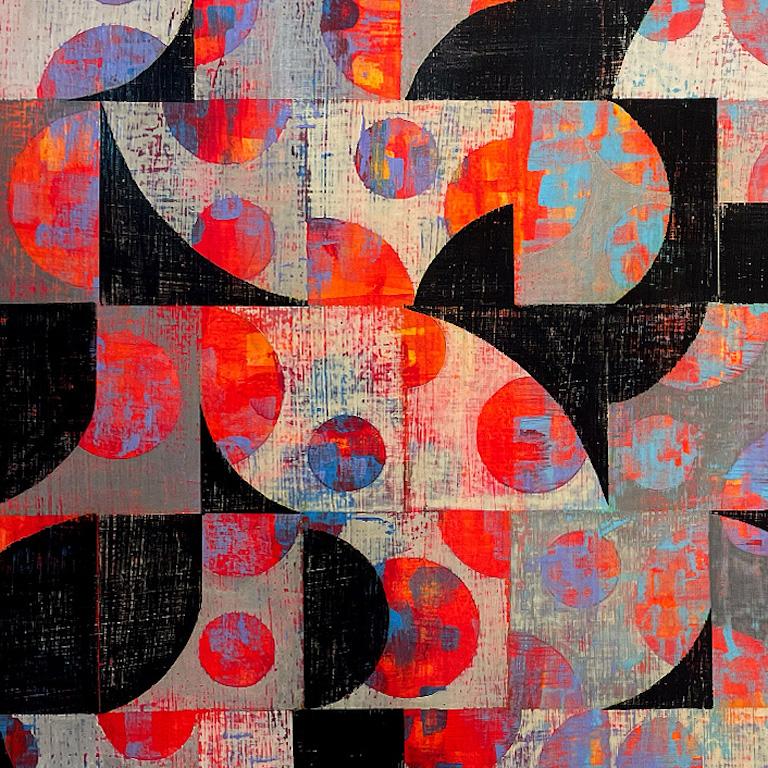 Peinture abstraite géométrique, « Sans titre n° 2 » - Abstrait Painting par Bryce Nihill