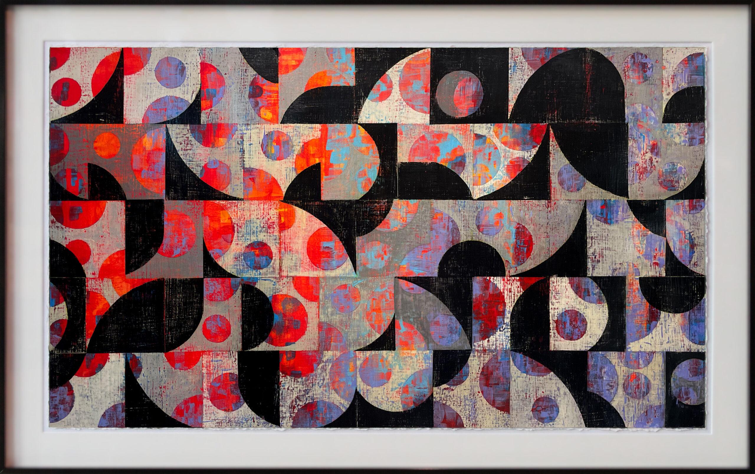 Abstract Painting Bryce Nihill - Peinture abstraite géométrique, « Sans titre n° 2 »