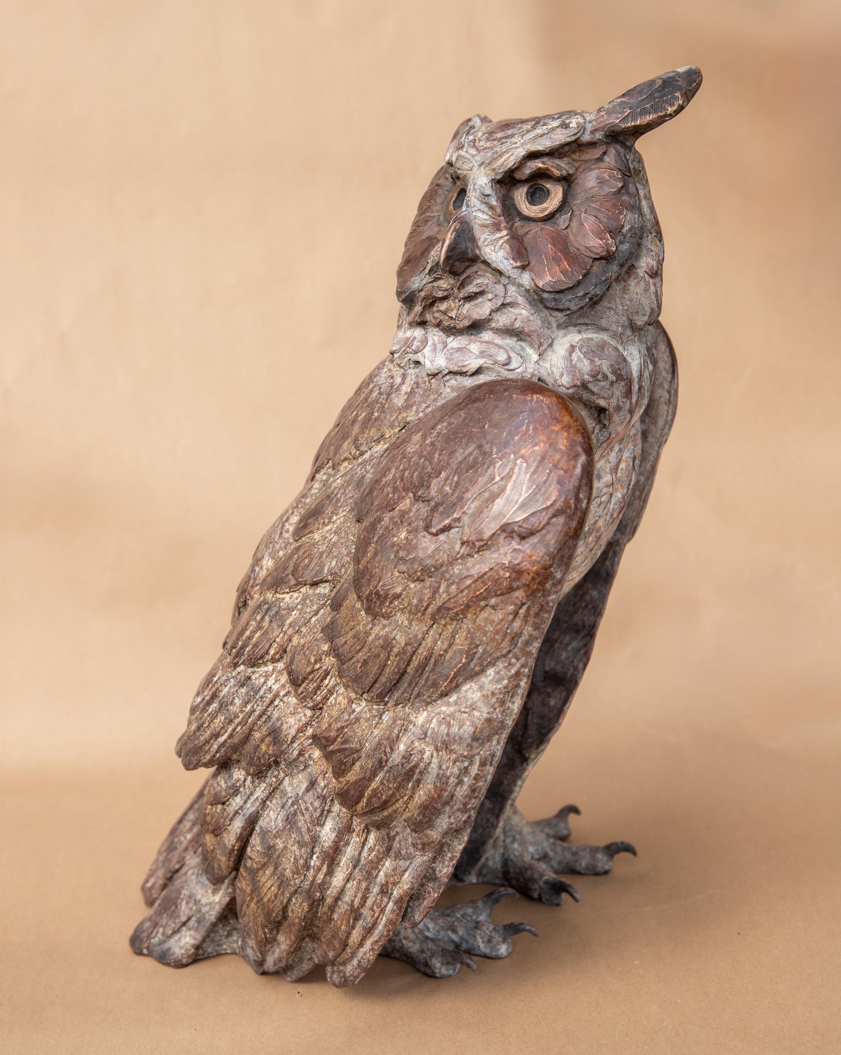 Gufo reale - Sculpture Realismo di Bryce Pettit