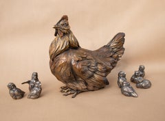Happy Hen (with 8 chicks)