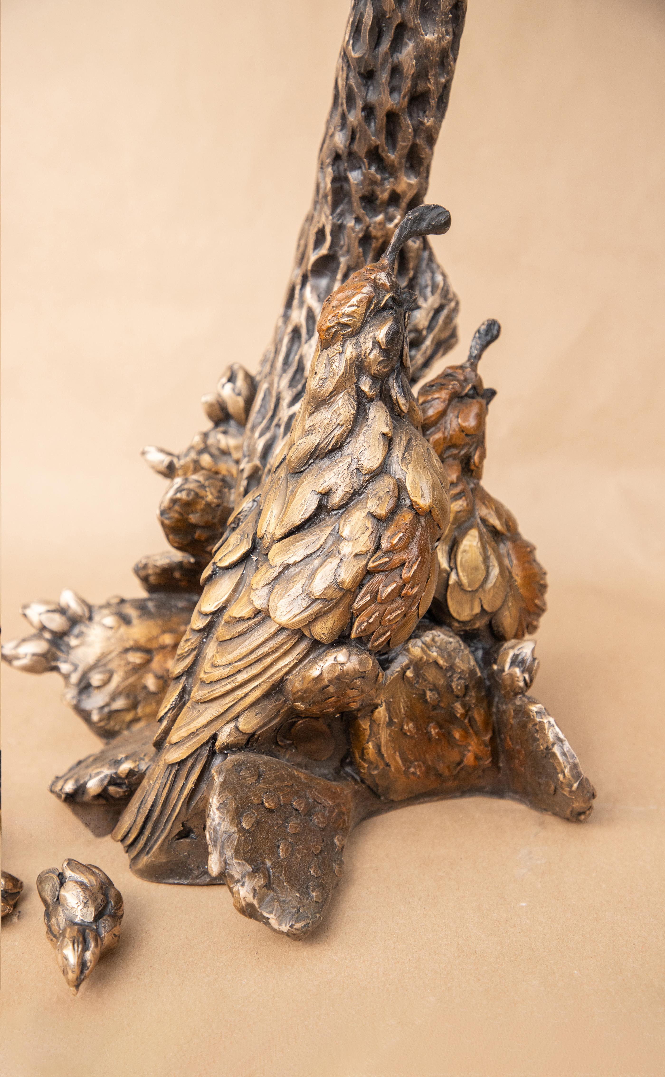 Quail Lamp (with 7 chicks) For Sale 1