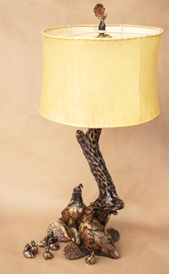 Quail-Lampe (mit 7 Küken)