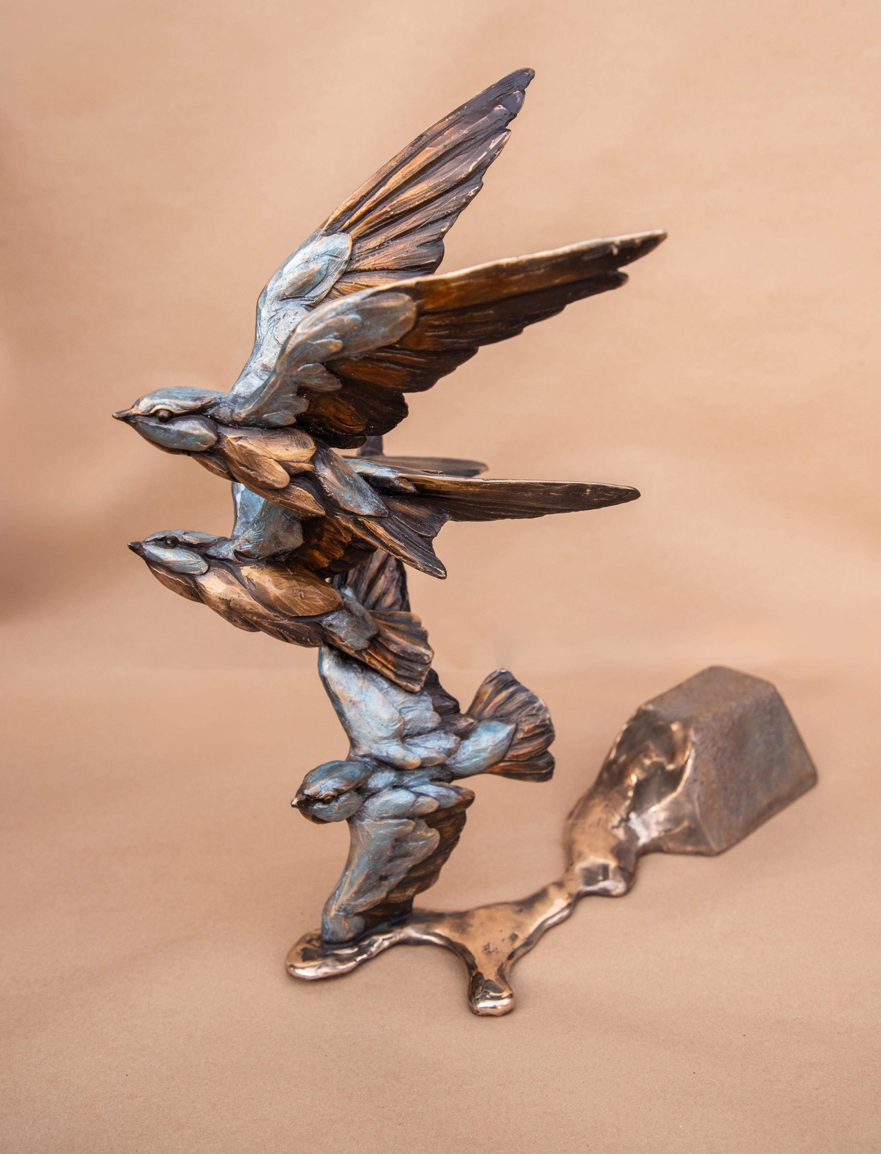 States of Matter - Realist Sculpture by Bryce Pettit