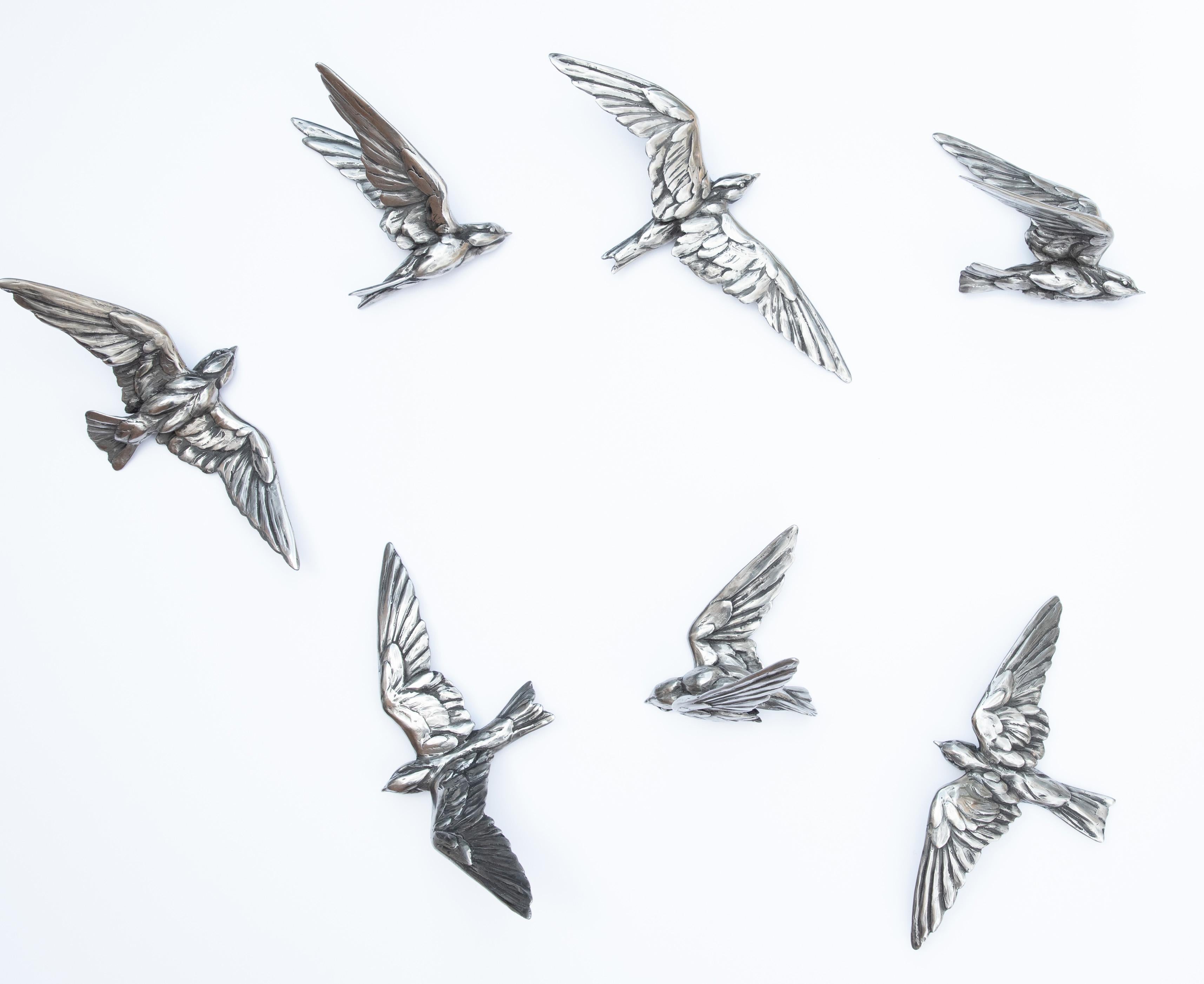 Swallows (Latitude Series) - Sculpture by Bryce Pettit