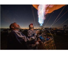 Father and Son Balloonists
