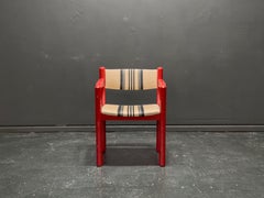 BS Mobler Red Gloss Upholstered Chair