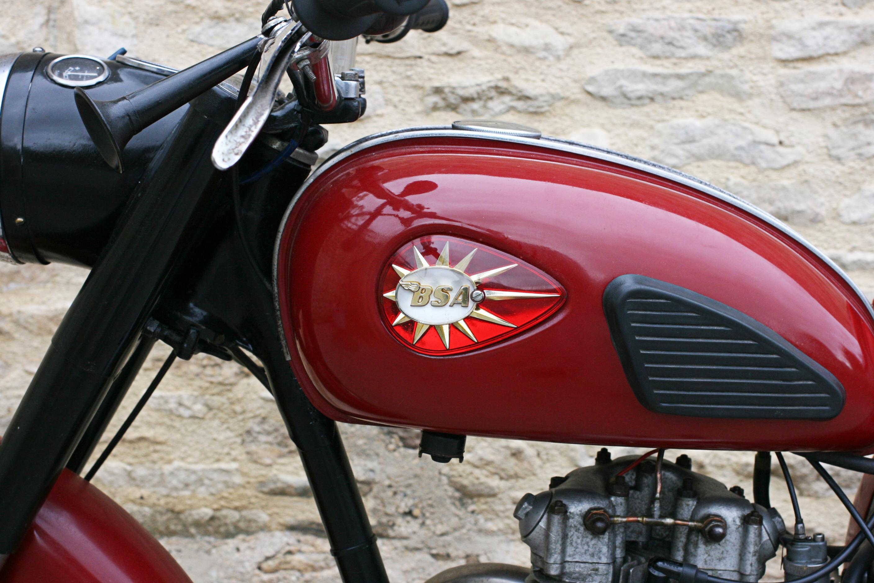 Mid-20th Century BSA C15 Motorcycle, 250cc, Isle of Man Registered