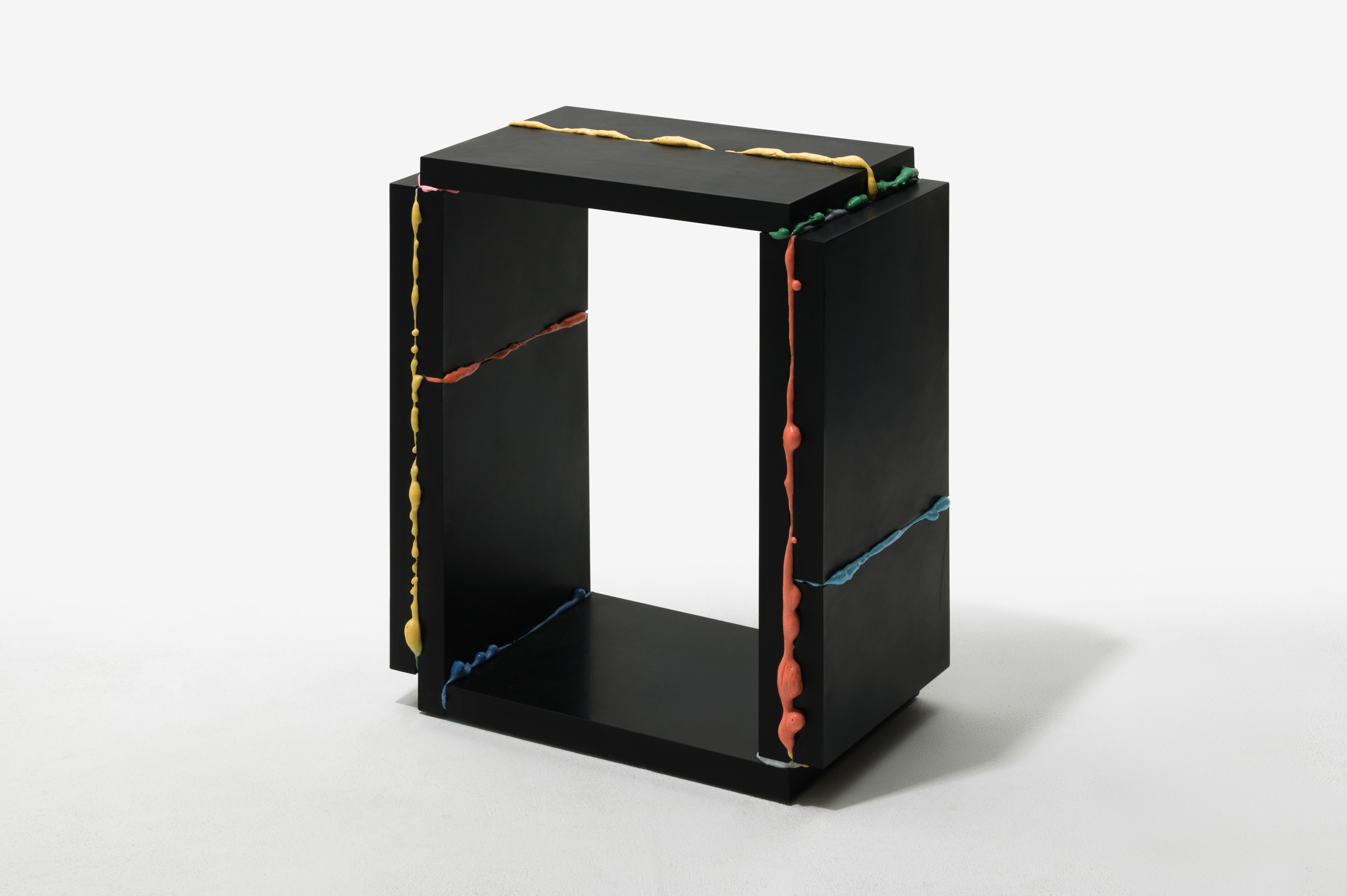 B.S.P Side Table 2 by Atelier SOHN
Dimensions: D 25 x W 43 x H 52 cm.
Materials: Waste plastic dust and recycled plastic.

Donghoon,Sohn is a Founder / Designer of Atelier SOHN.  He understands the properties of objects and identifies their