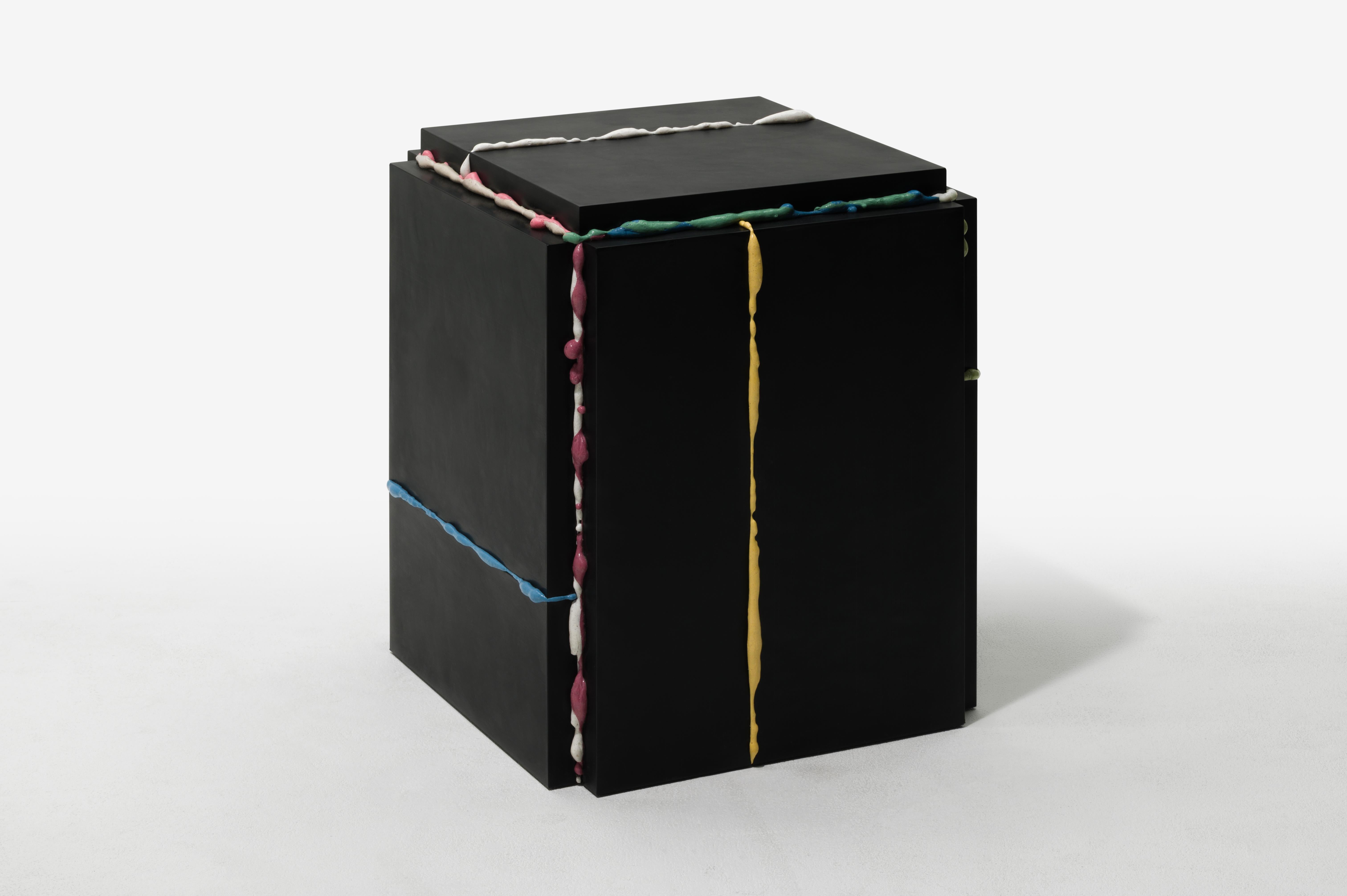 B.S.P Side Table by Atelier SOHN
Dimensions: D 42 x W 42 x H 52 cm.
Materials: Waste plastic dust and recycled plastic.

Donghoon,Sohn is a Founder / Designer of Atelier SOHN.  He understands the properties of objects and identifies their variables