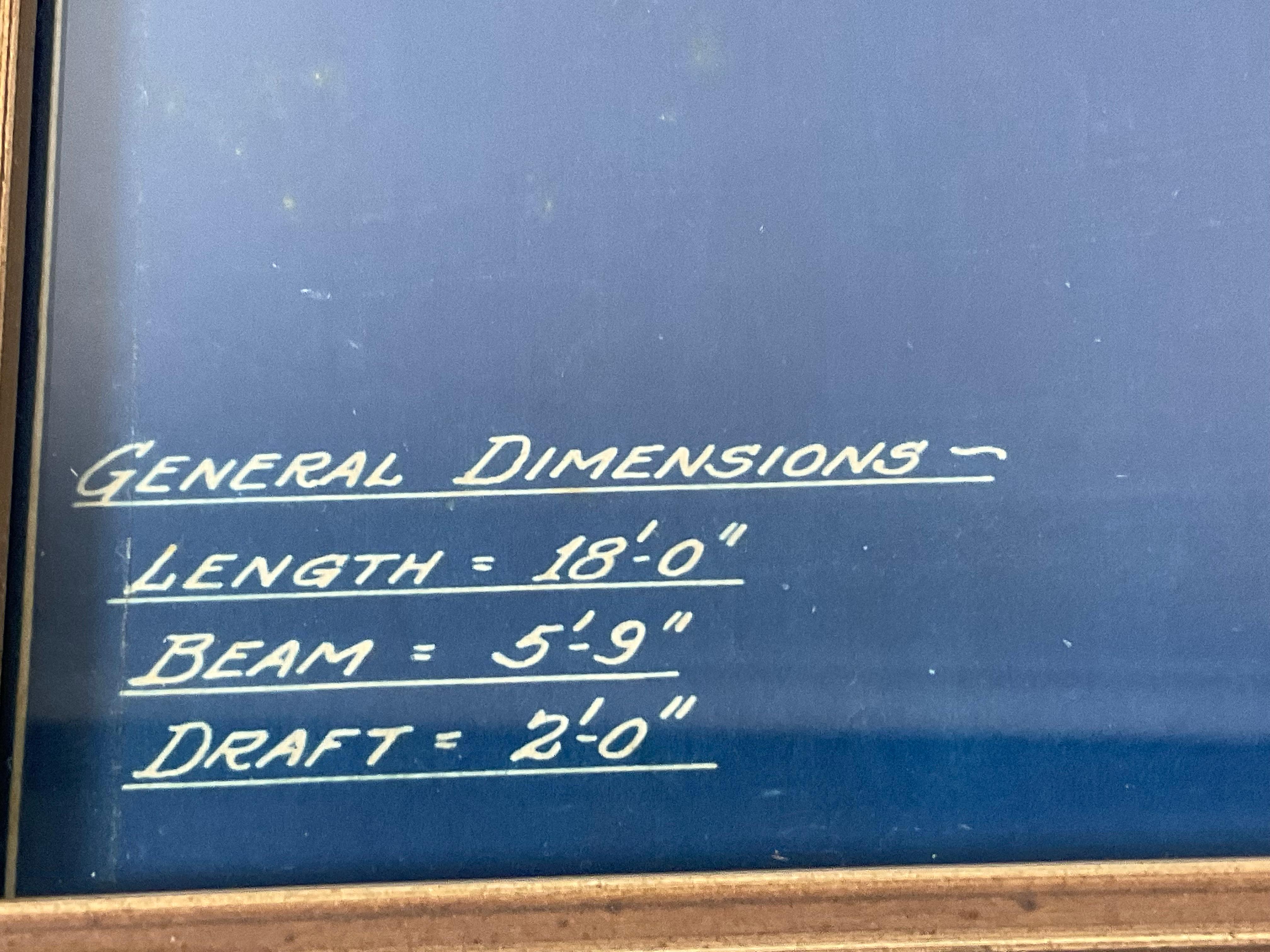 North American B.T. Dobson Boat Blueprint Design No. 72 For Sale