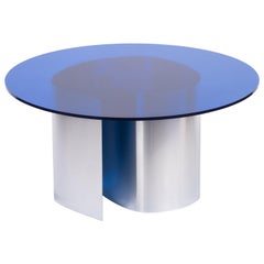 Table basse contemporaine BT01 en aluminium et métal PMMA