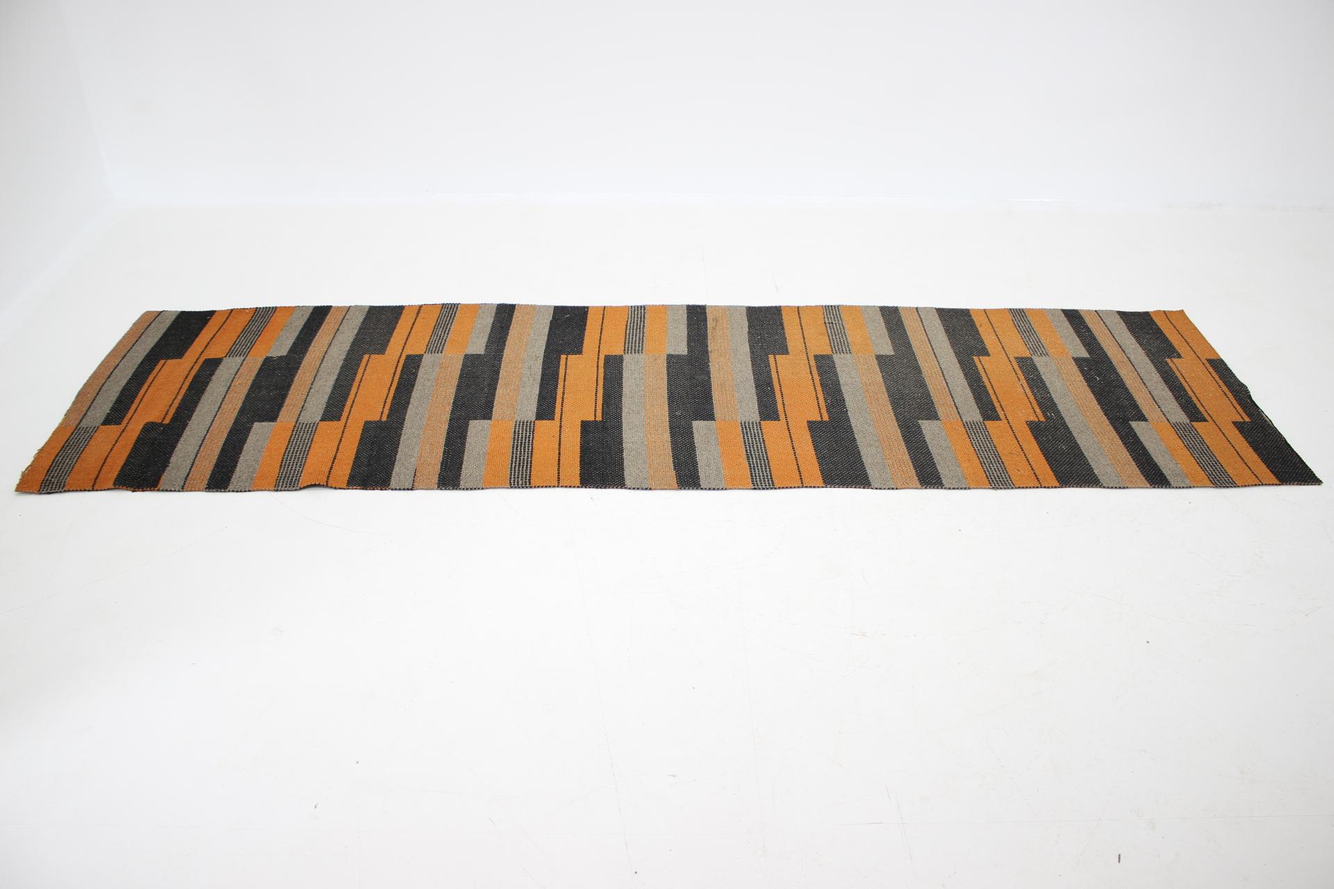 Bauhaus Buahaus Geometric Modernist Carpet/Rug, Czechoslovakia / 1930s For Sale