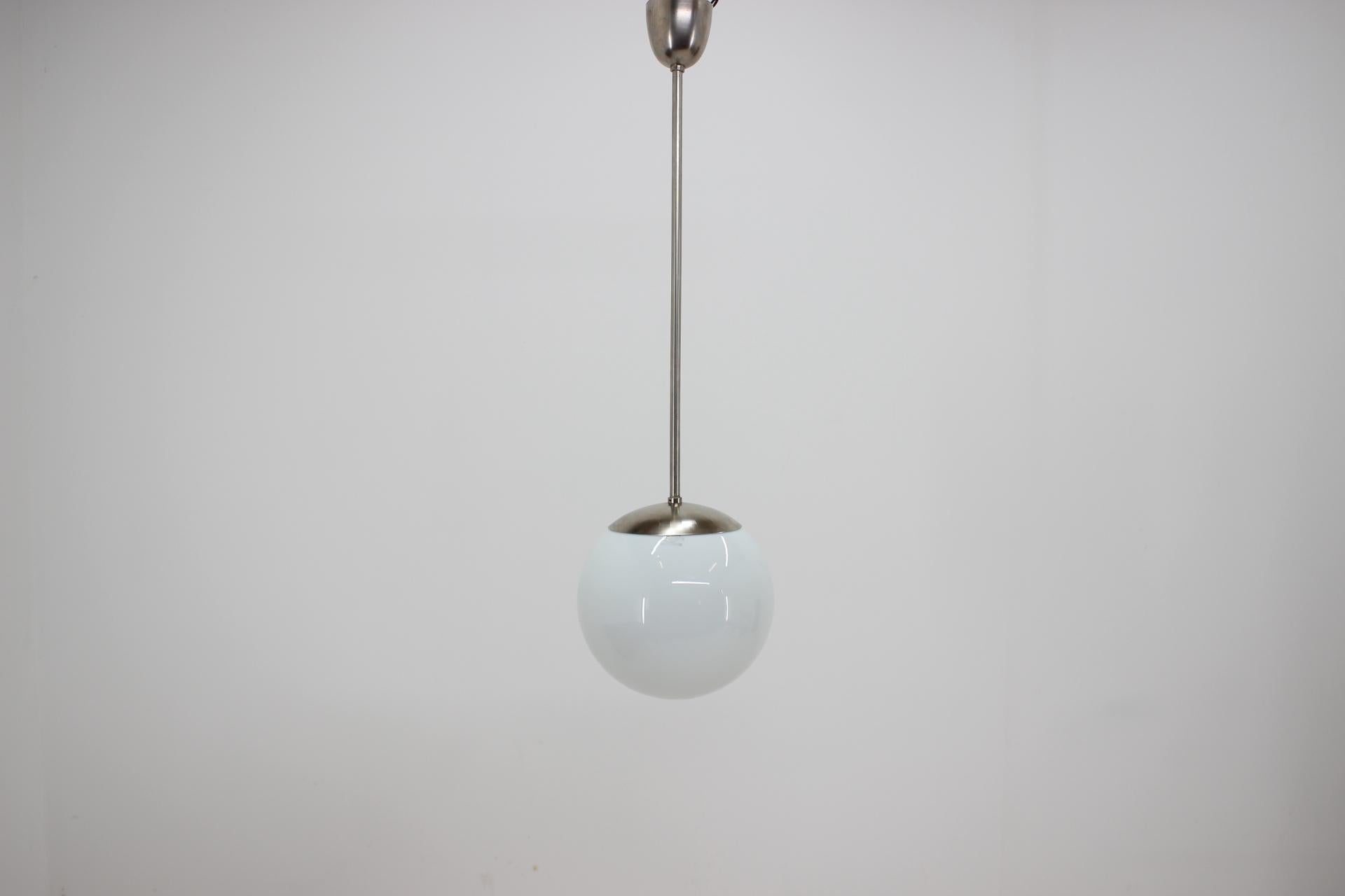 Bauhaus Buahaus Metal Pendant Kandem, 1930s For Sale